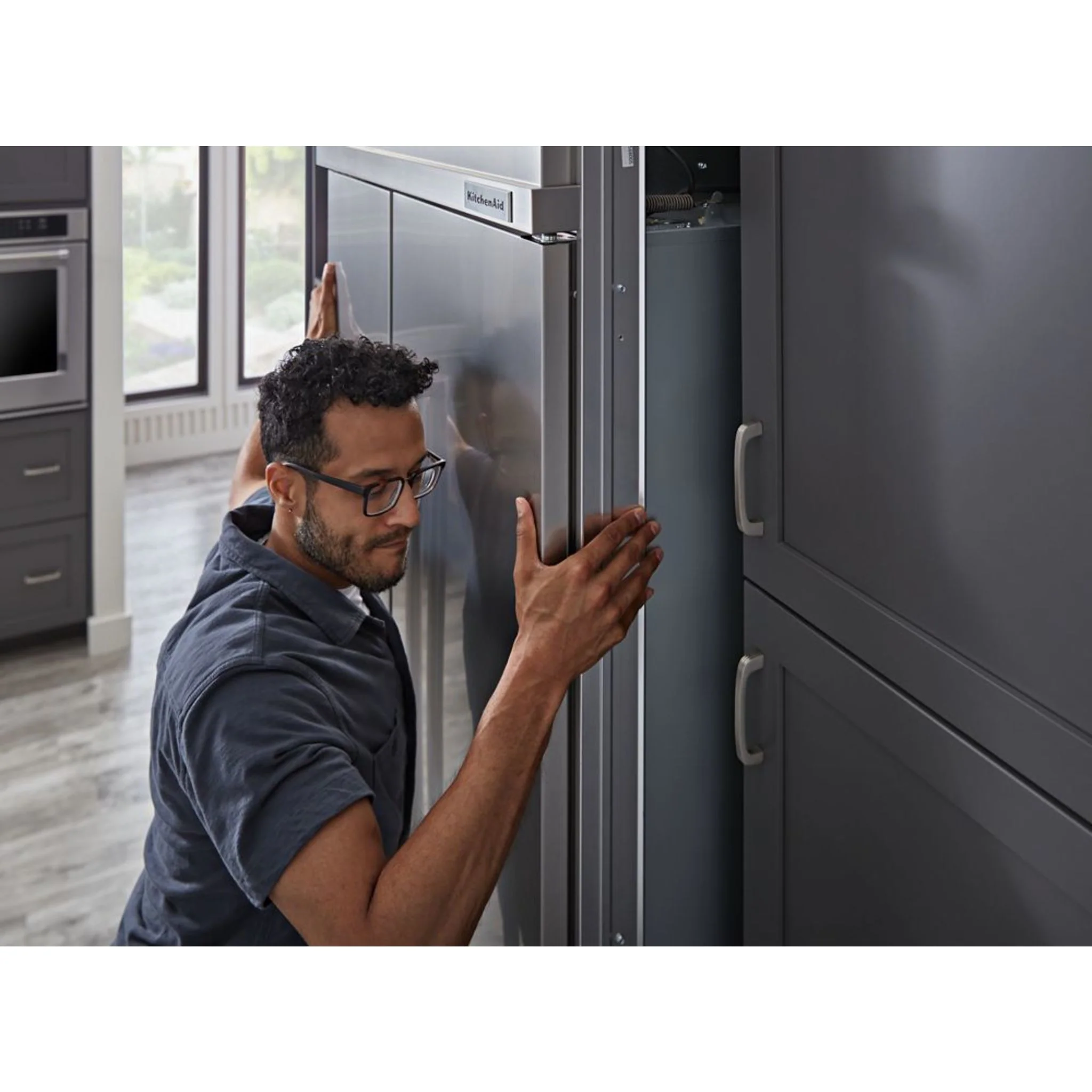 KitchenAid 30 cu.ft. 48"" Built-In Side-by-Side Refrigerator with Panel-Ready Doors - Panel Ready (KBSN708MPA) - Image 28