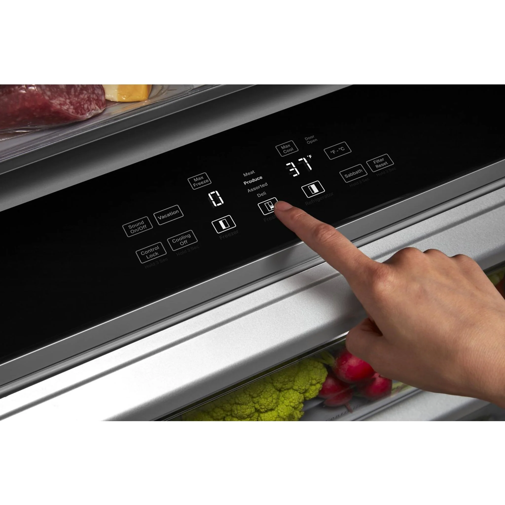 KitchenAid 30 cu.ft. 48"" Built-In Side-by-Side Refrigerator with Panel-Ready Doors - Panel Ready (KBSN708MPA) - Image 38