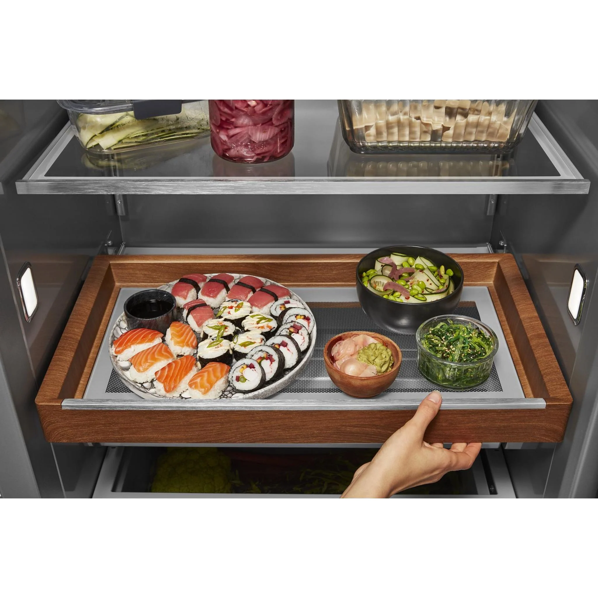 KitchenAid 30 cu.ft. 48"" Built-In Side-by-Side Refrigerator with Panel-Ready Doors - Panel Ready (KBSN708MPA) - Image 6