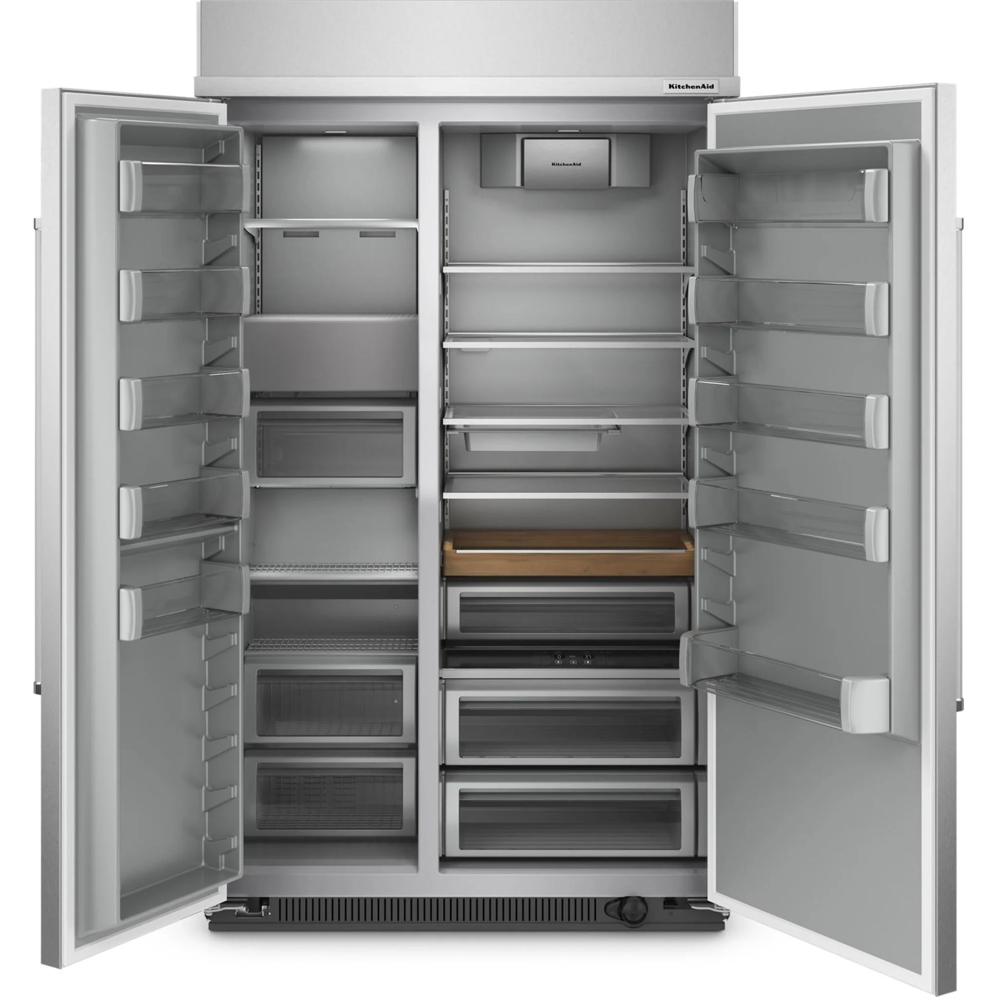 KitchenAid 30 cu.ft. 48" Built-In Side-by-Side Refrigerator with PrintShield Finish - Stainless Steel with PrintShield™ Finish (KBSN708MPS) - Image 10