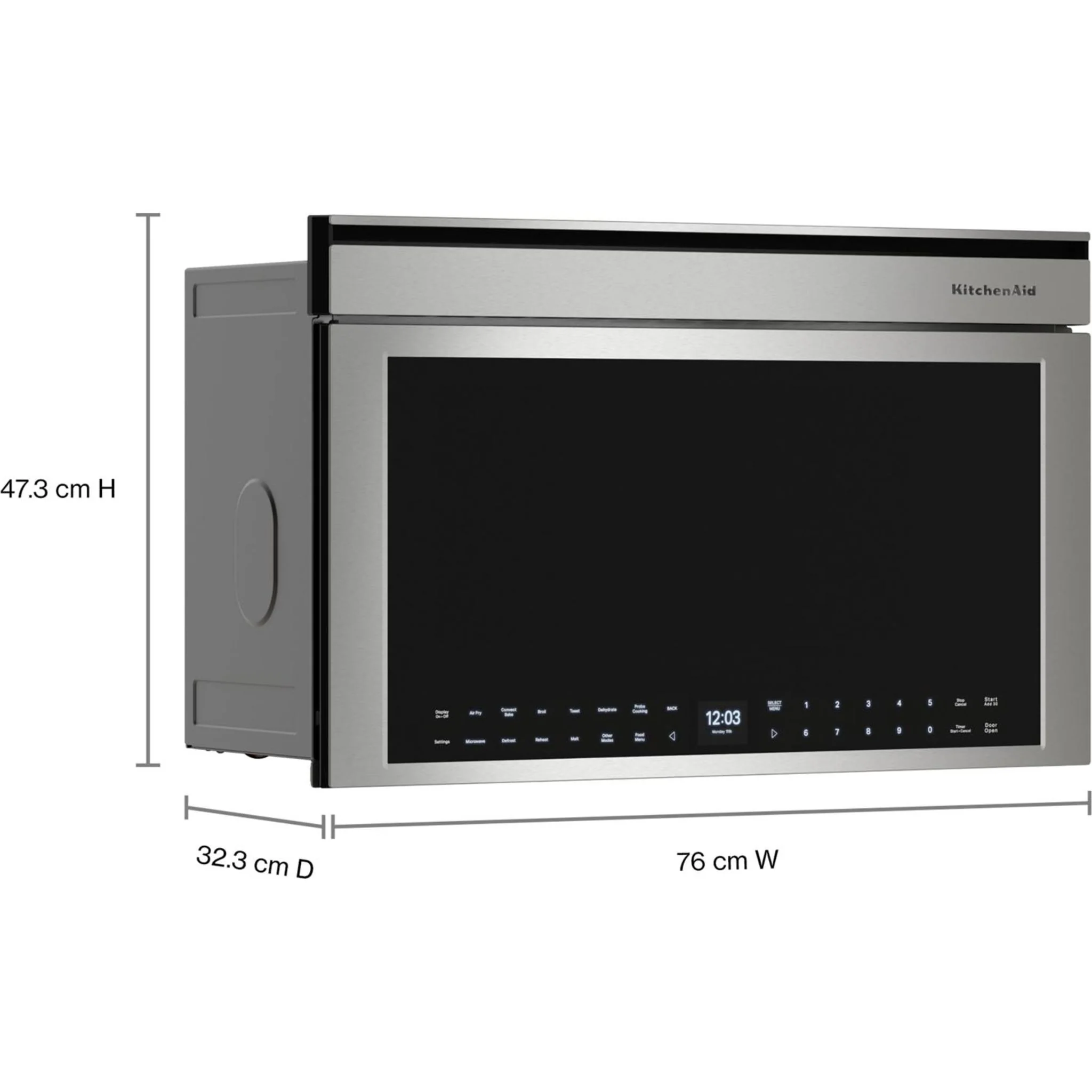 KitchenAid Built-In More-in-One Convection Microwave Oven with Air Fry Mode -PrintShield Stainless (YKMBT730SPS) - Image 15