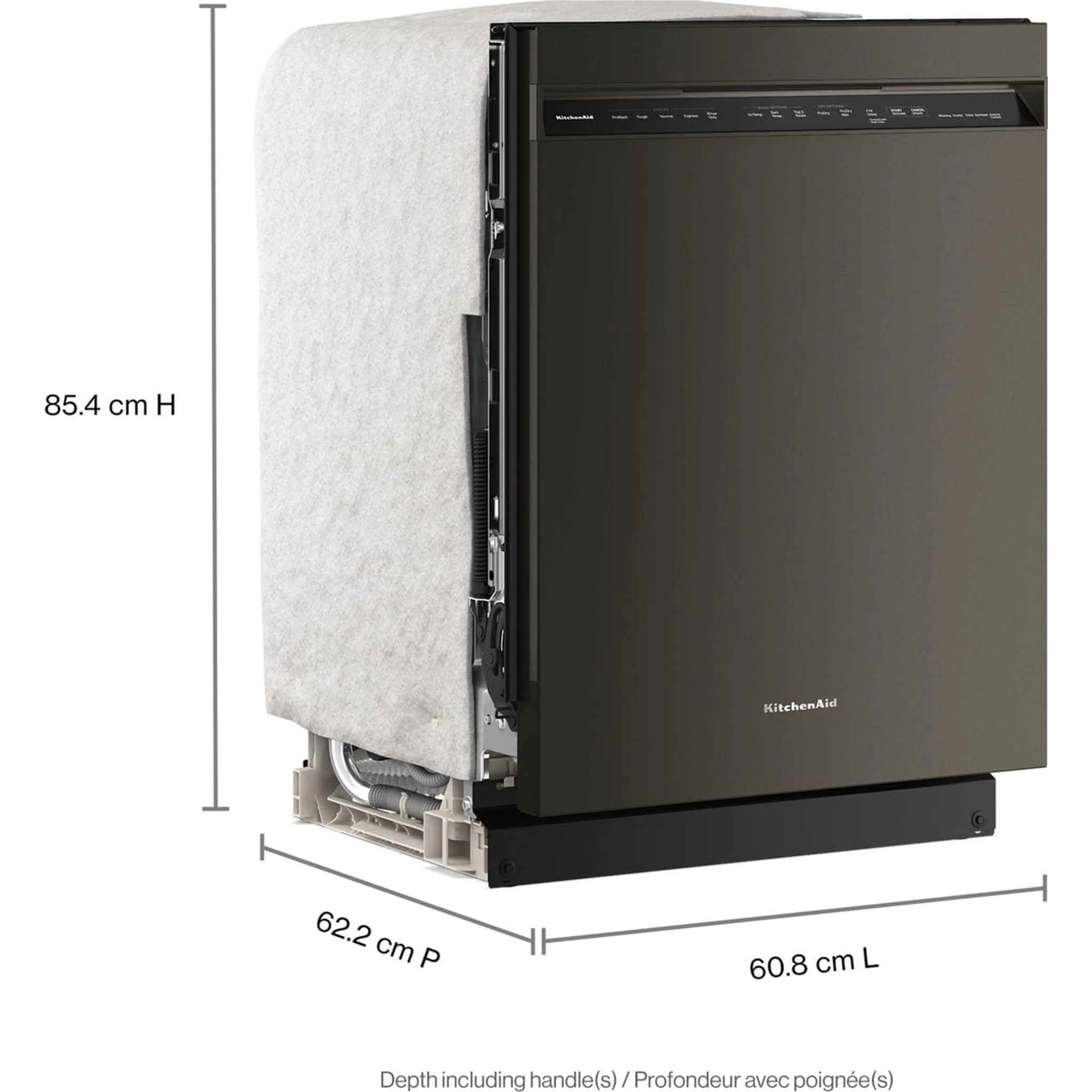 KitchenAid 360 Max JetsThird Rack Dishwasher with ProDrySystem, 44 dBA -Black Ore (KDFS424SBE) - Image 7
