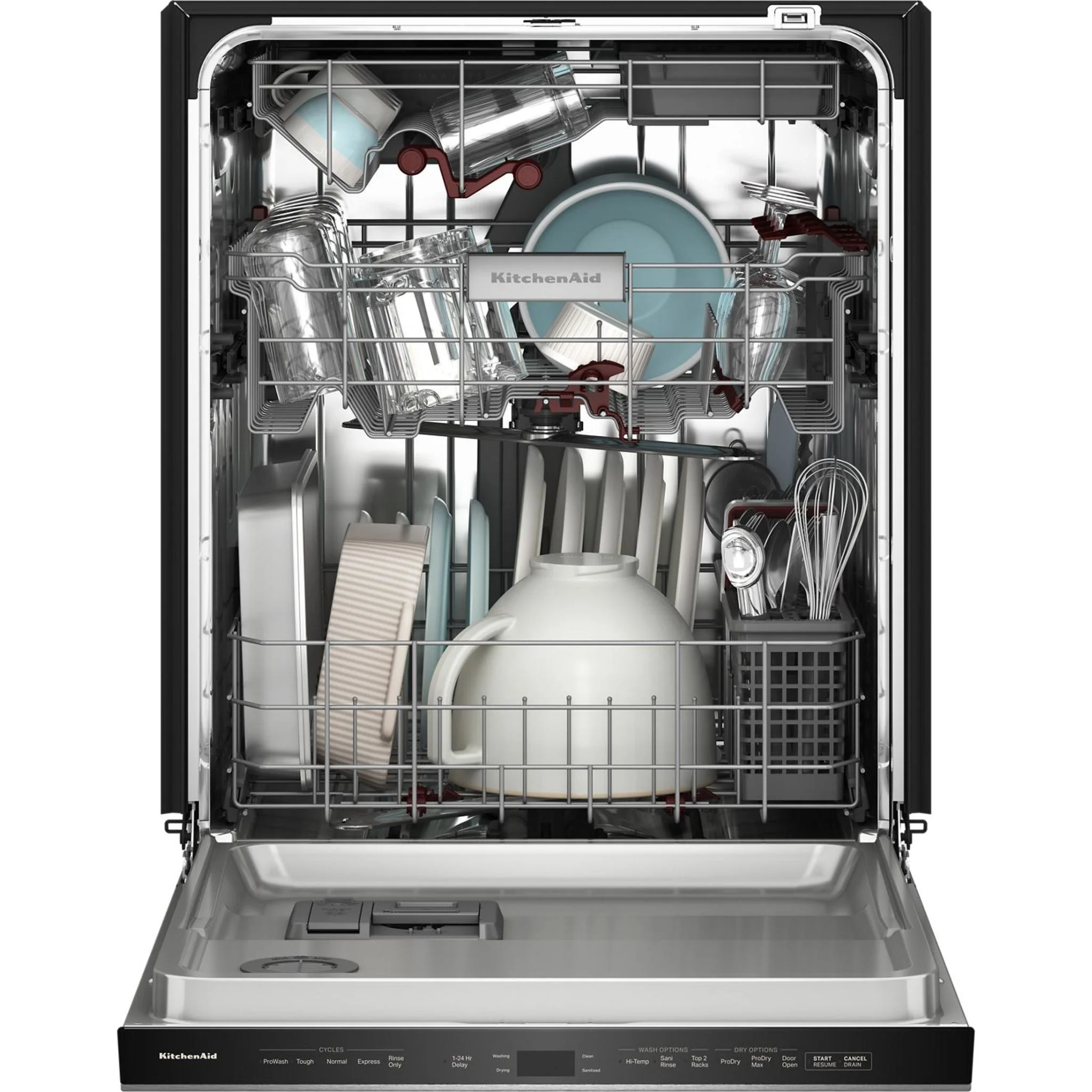 KitchenAid 360 Max JetsThird Rack Dishwasher with Advanced ProDrySystem and Ultra-bright LED Lighting, 44 dBA -Black Ore (KDPS724SBE) - Image 12