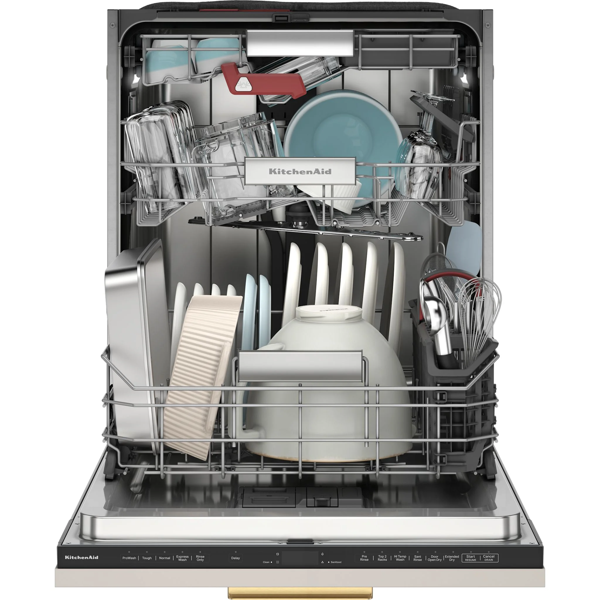 KitchenAid 39 dBA PrintShieldFinish Flush-to-Cabinet Dishwasher with FreeFlexFit Third Level Rack -Panel Ready (KDTF924PPA) - Image 3
