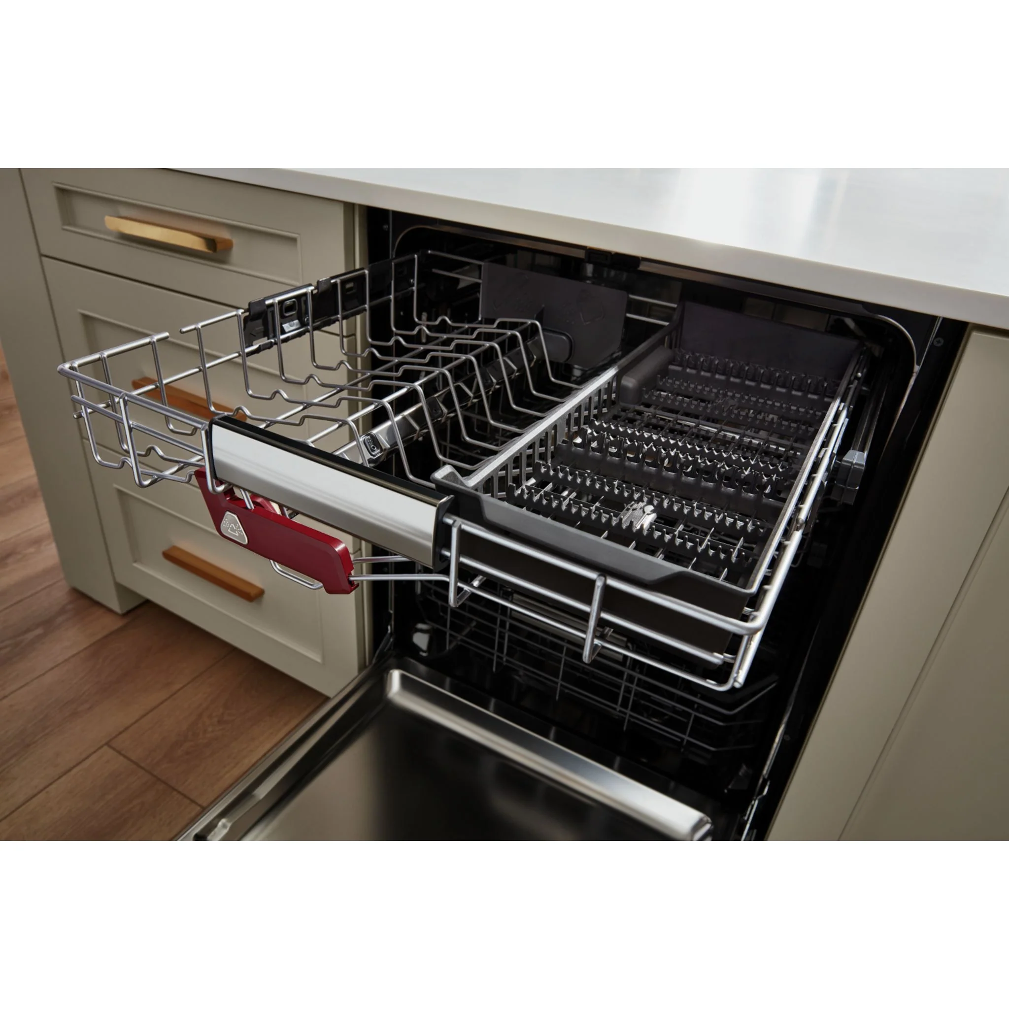 KitchenAid 39 dBA PrintShieldFinish Flush-to-Cabinet Dishwasher with FreeFlexFit Third Level Rack -Stainless Steel (KDTF924PPS) - Image 17