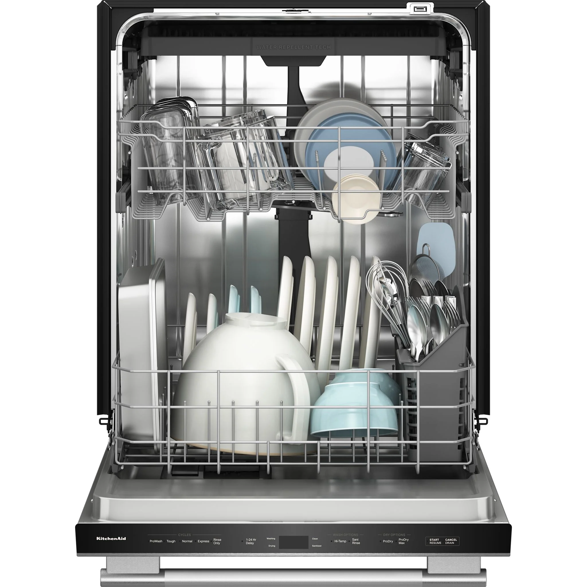 KitchenAid Third Level Utensil Rack Dishwasher with 30+ Total Wash Jets in PrintShieldFinish, 47 dBA -PrintShield Stainless (KDTS224SPS) - Image 12