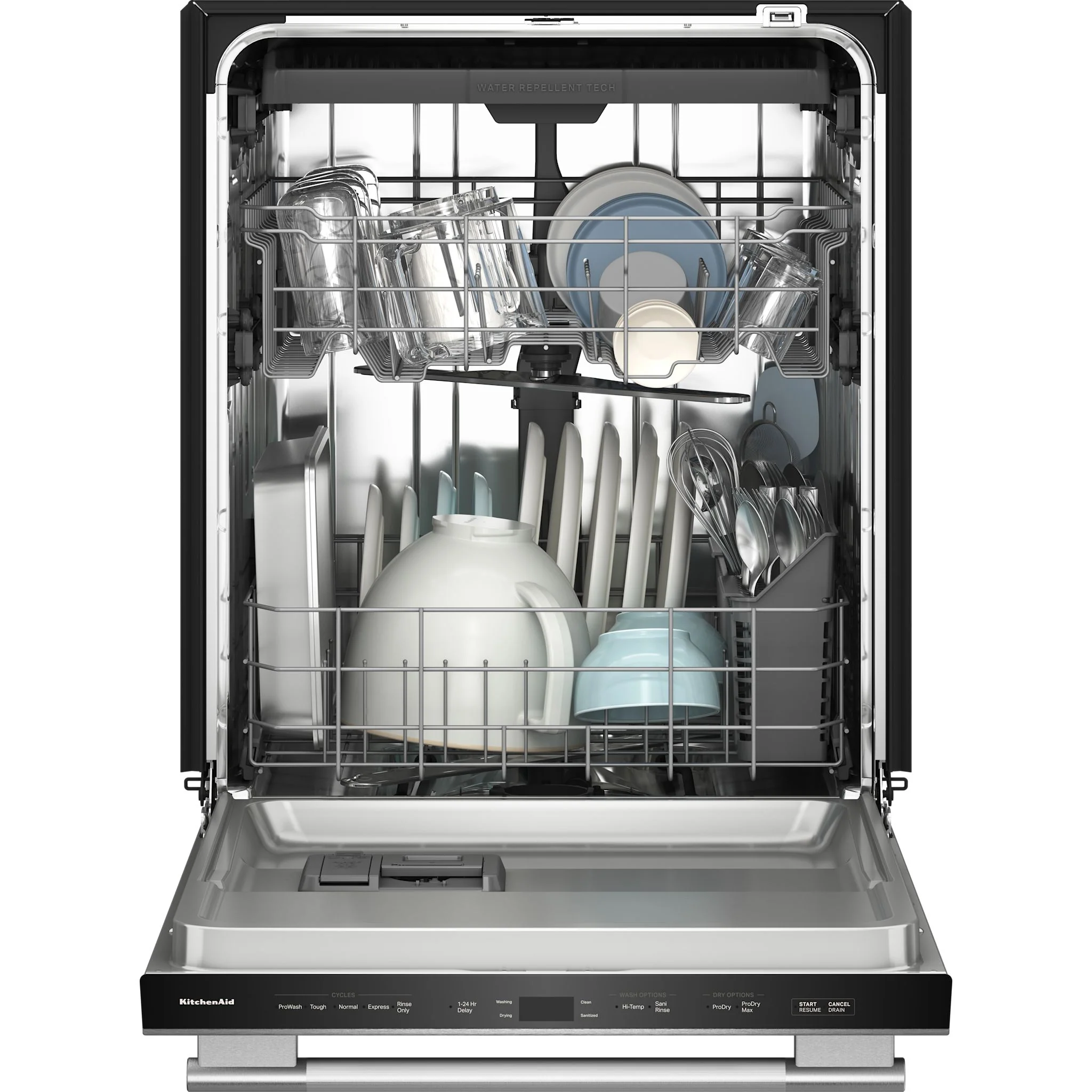 KitchenAid Third Level Utensil Rack Dishwasher with 30+ Total Wash Jets in PrintShieldFinish, 47 dBA -PrintShield Stainless (KDTS224SPS) - Image 7