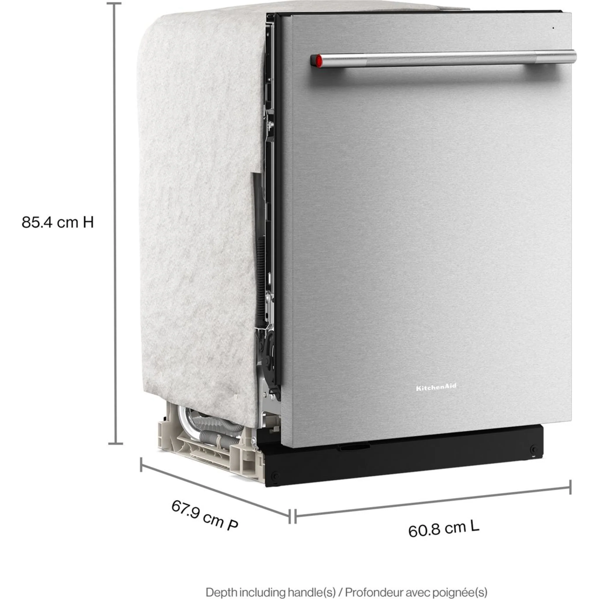 KitchenAid 360 Max JetsThird Rack Dishwasher with Advanced ProDrySystem, 44 dBA -PrintShield Stainless (KDTS624SPS) - Image 19