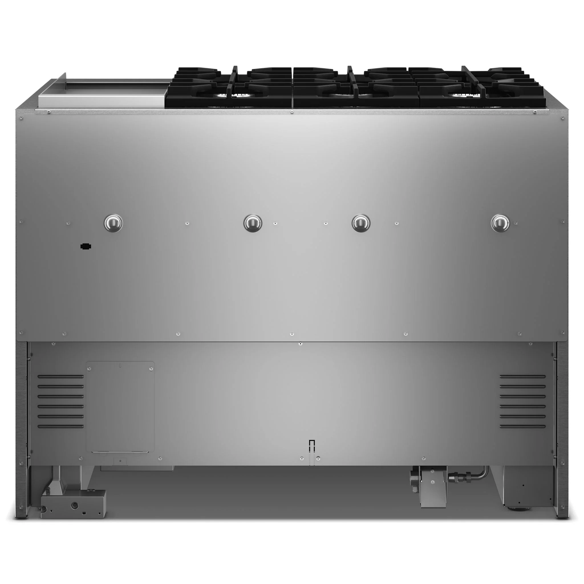 KitchenAid 48-Inch 6 Burner Commercial-Style Dual Fuel Range with Griddle -Agave (KFDD948SAG) - Image 2