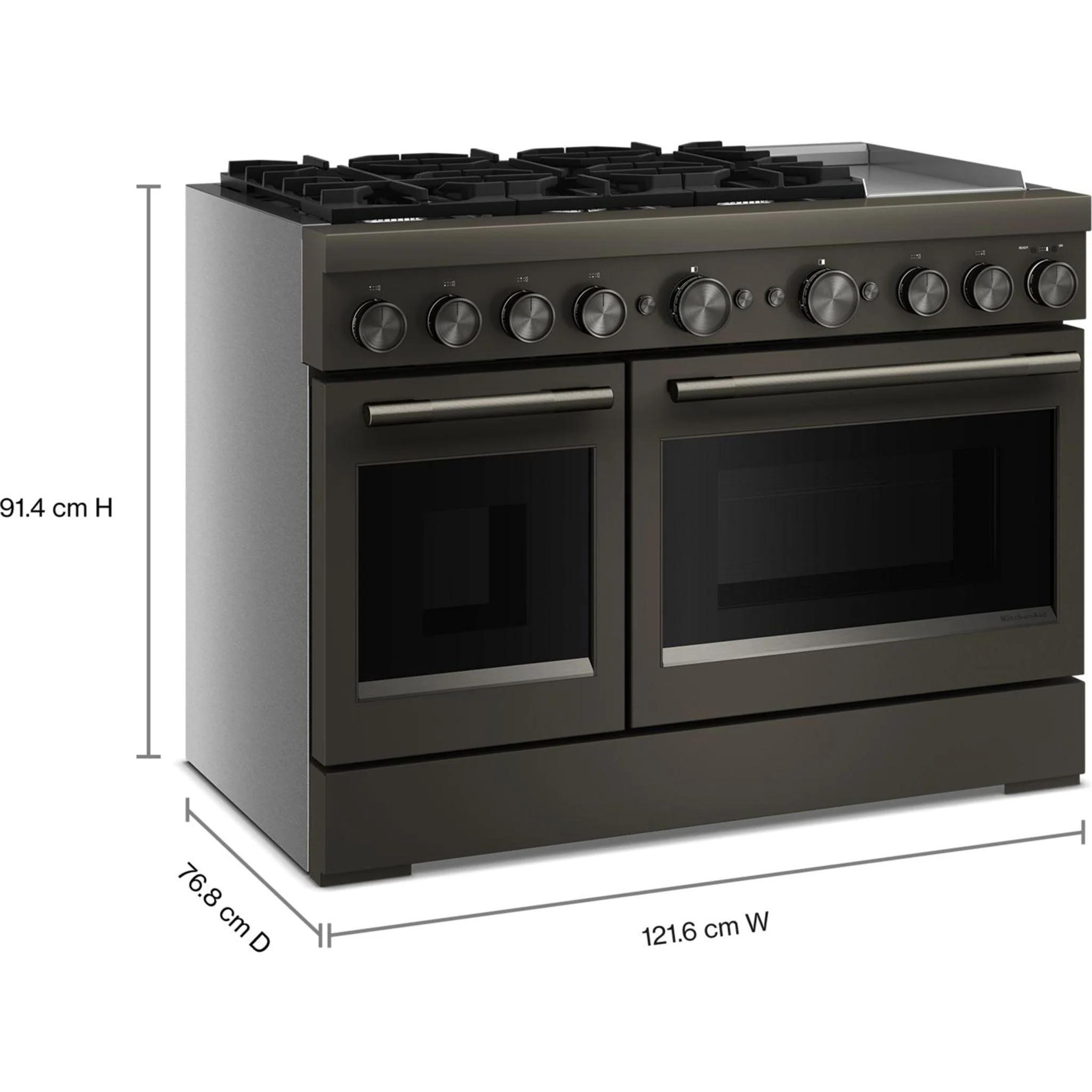 KitchenAid Double Oven Range (KFDD948SBE) - Black Ore - Image 4