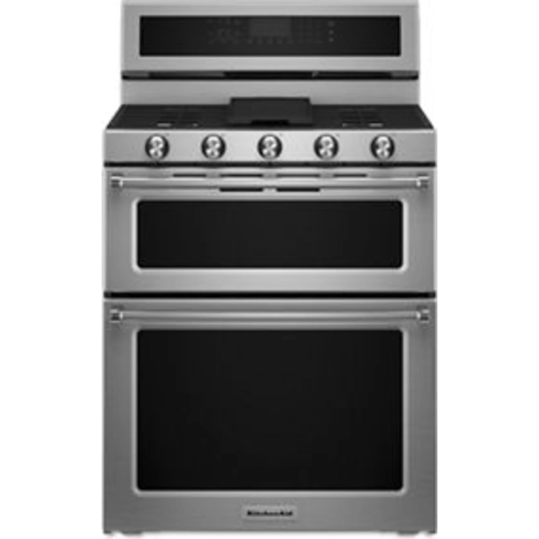KitchenAid 30-Inch 5 Burner Gas Double Oven Convection Range -Stainless Steel (KFGD500ESS) - Image 17