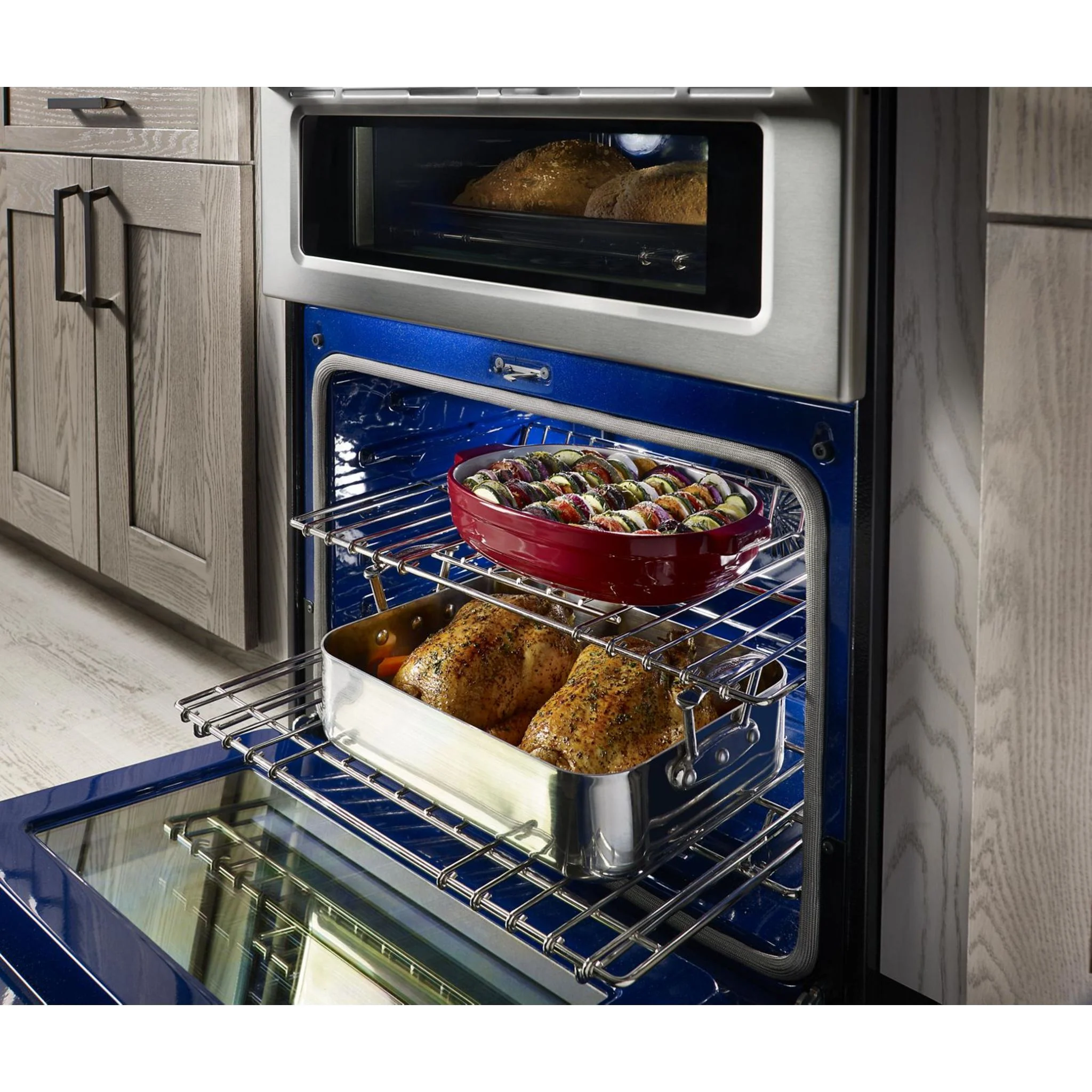 KitchenAid 30-Inch 5 Burner Gas Double Oven Convection Range -Stainless Steel (KFGD500ESS) - Image 20