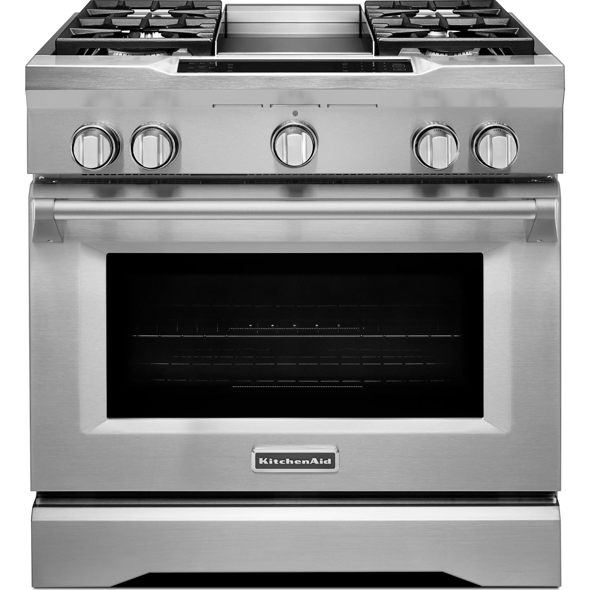 KitchenAid 30-Inch 5 Burner Dual Fuel Double Oven Convection Range -Stainless Steel (KFDD500ESS) - Image 11