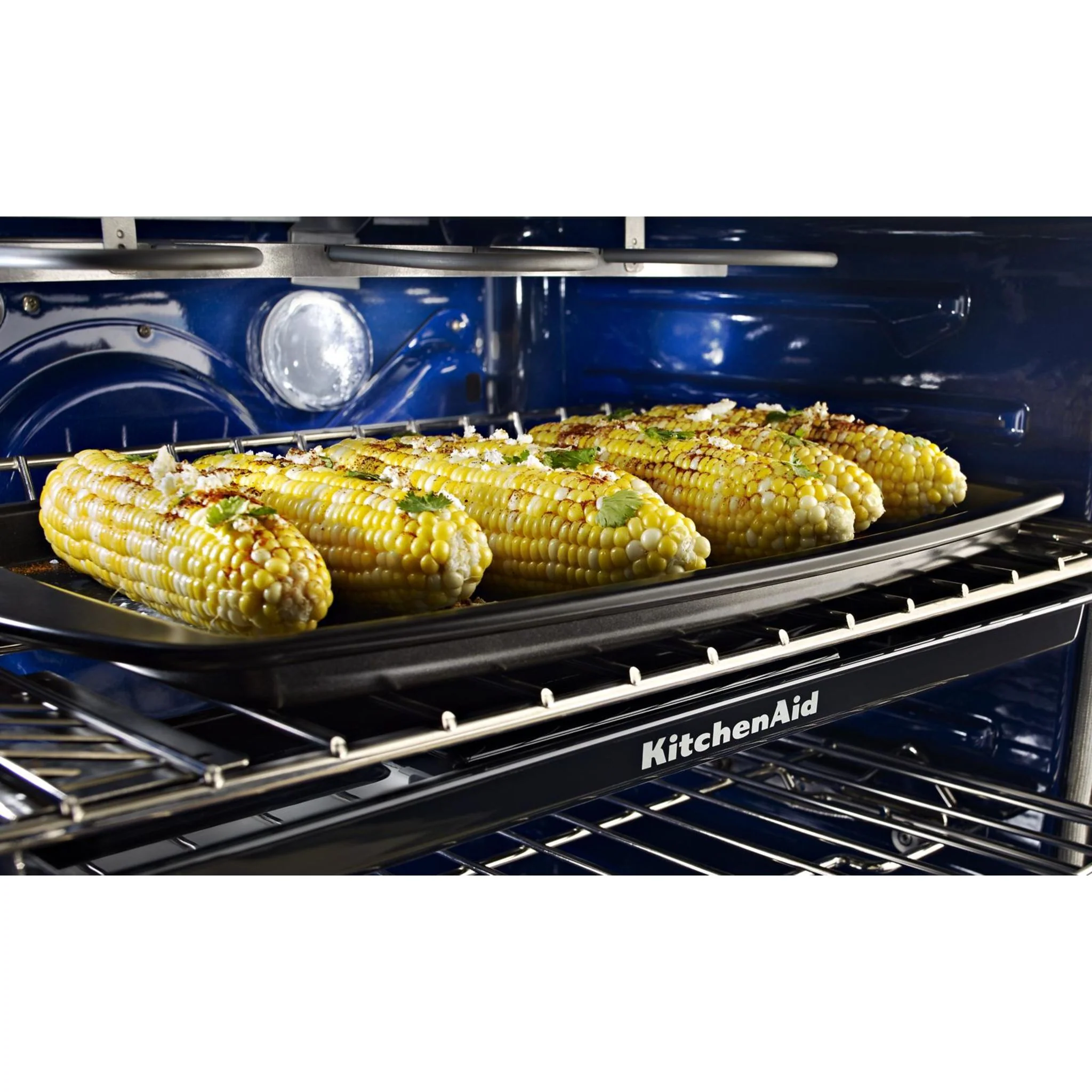 KitchenAid 30-Inch 5 Burner Dual Fuel Double Oven Convection Range -Stainless Steel (KFDD500ESS) - Image 33
