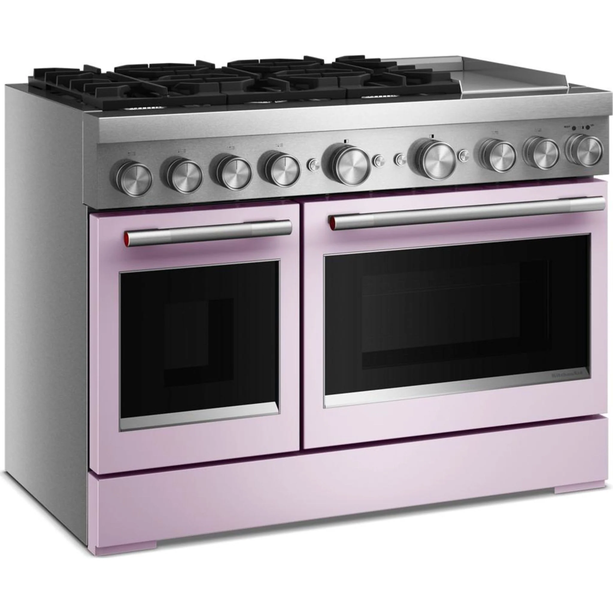 KitchenAid 48-Inch 6 Burner Commercial-Style Dual Fuel Range with Griddle -Wildflower (KFDD948SWF) - Image 7