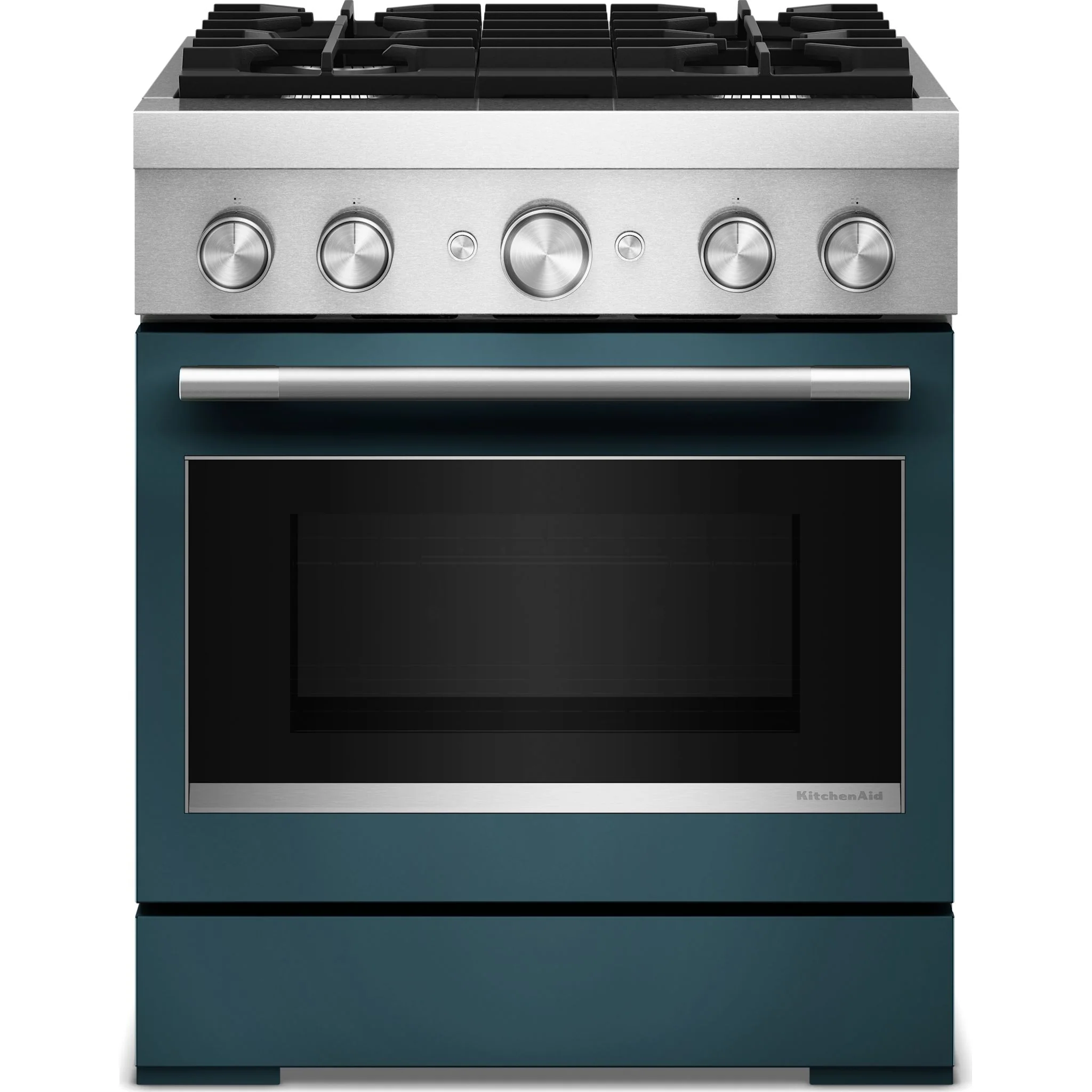 KitchenAid 30-Inch 4 Burner Commercial-Style Dual Fuel Range with No Preheat Air Fry Mode -Agave (KFDS930SAG)