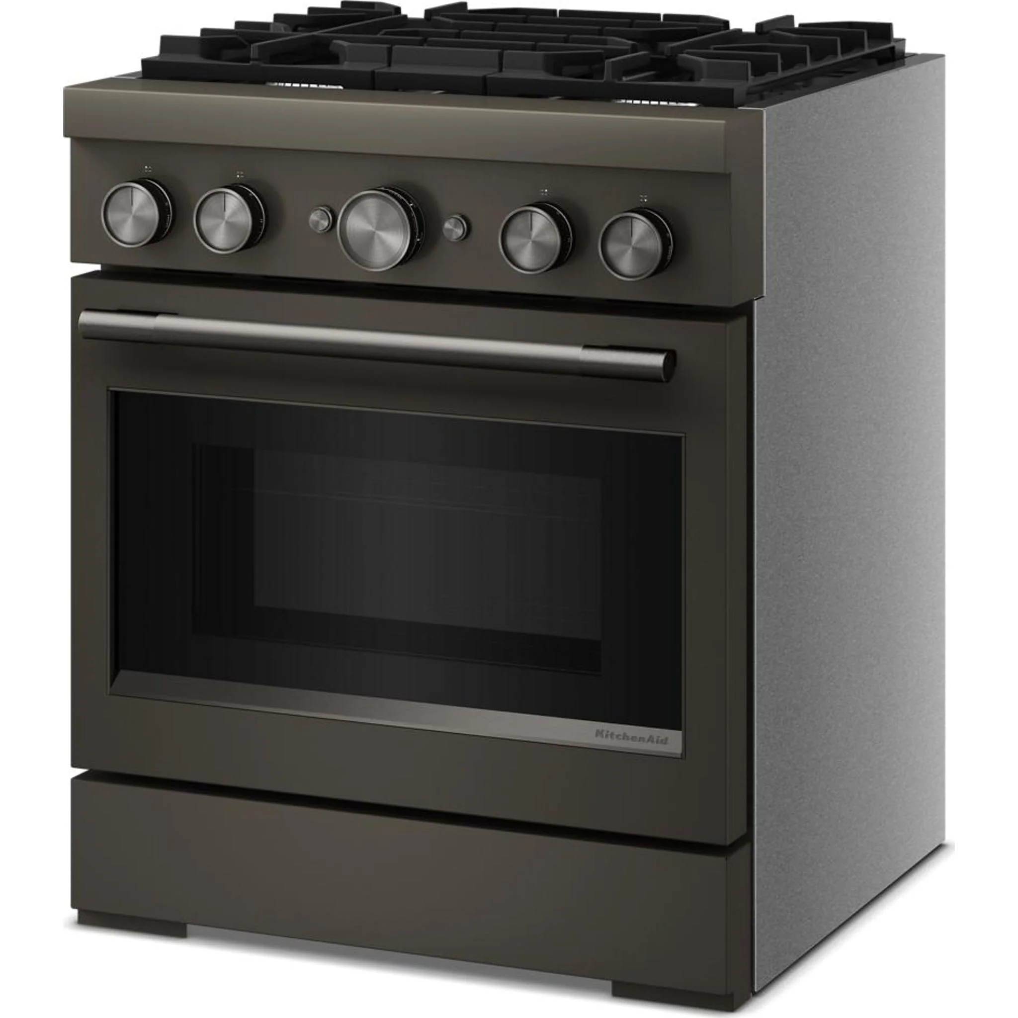 KitchenAid 30-Inch 4 Burner Commercial-Style Dual Fuel Range with No Preheat Air Fry Mode -Black Ore (KFDS930SBE) - Image 10