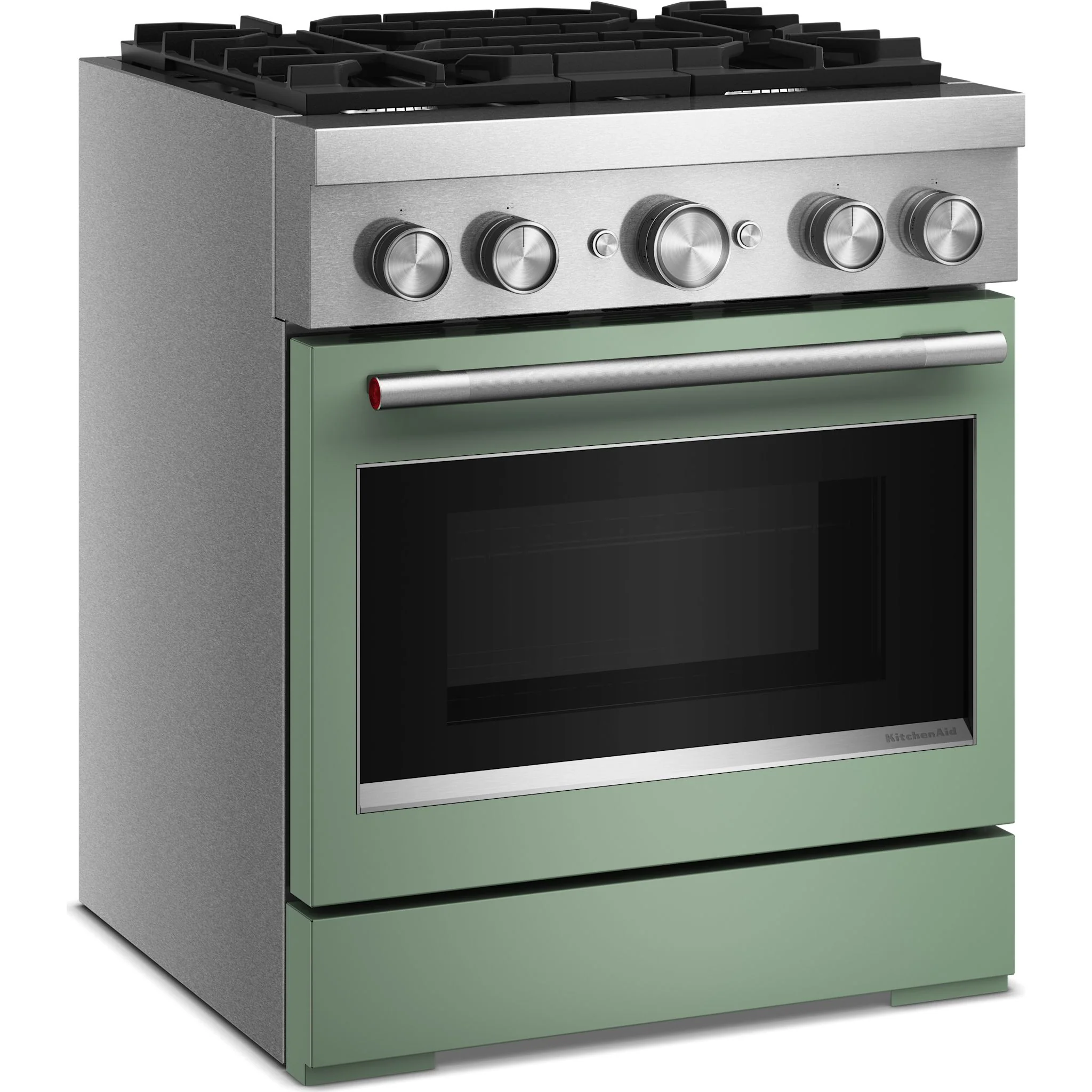 KitchenAid 30-Inch 4 Burner Commercial-Style Dual Fuel Range with No Preheat Air Fry Mode -Cardamom (KFDS930SDC) - Image 2