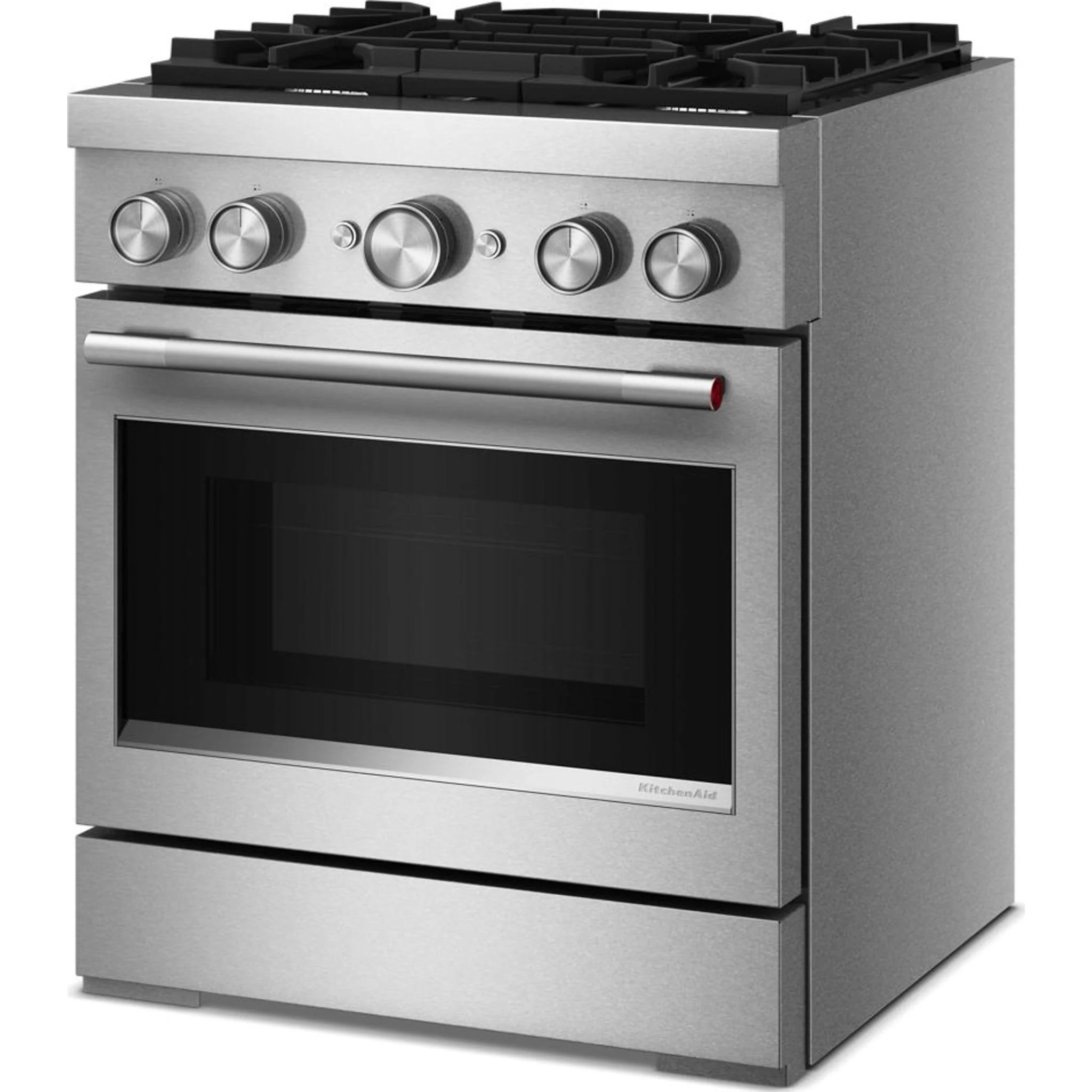 KitchenAid 30-Inch 4 Burner Commercial-Style Dual Fuel Range with No Preheat Air Fry Mode -Stainless Steel (KFDS930SSS) - Image 2