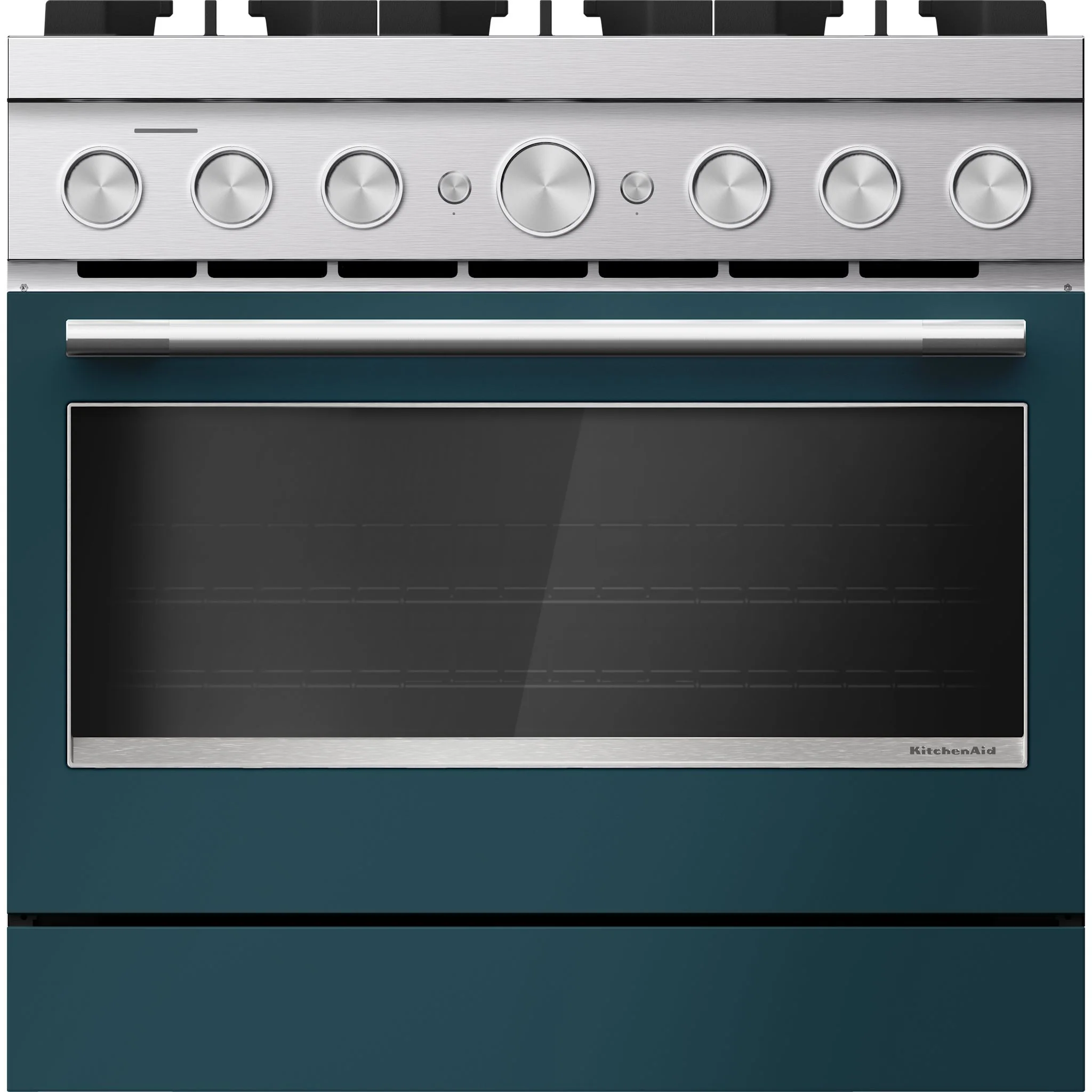 KitchenAid 36-Inch 6 Burner Commercial-Style Dual Fuel Range with No Preheat Air Fry Mode -Agave (KFDS936SAG)