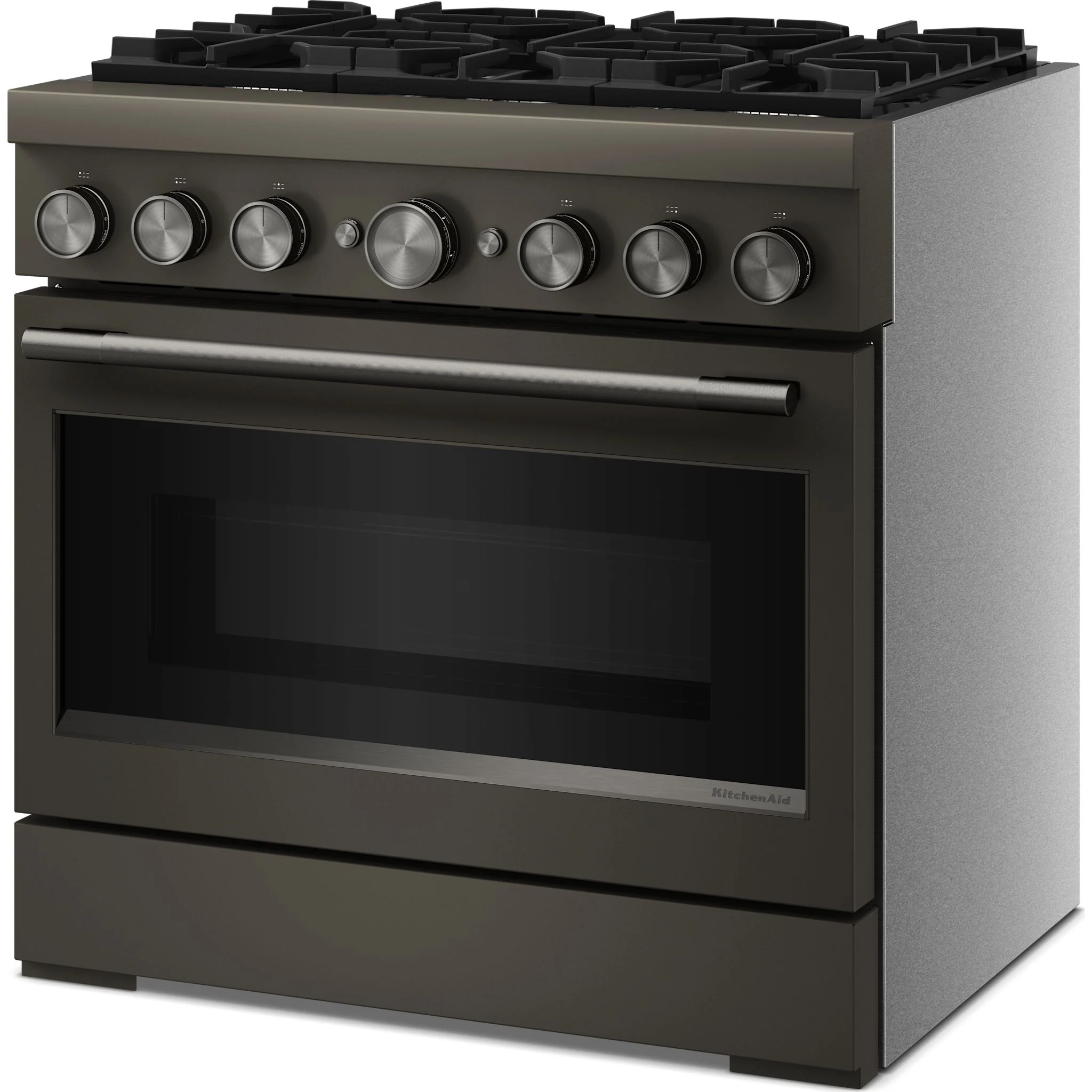KitchenAid 36-Inch 6 Burner Commercial-Style Dual Fuel Range with No Preheat Air Fry Mode -Black Ore (KFDS936SBE) - Image 3