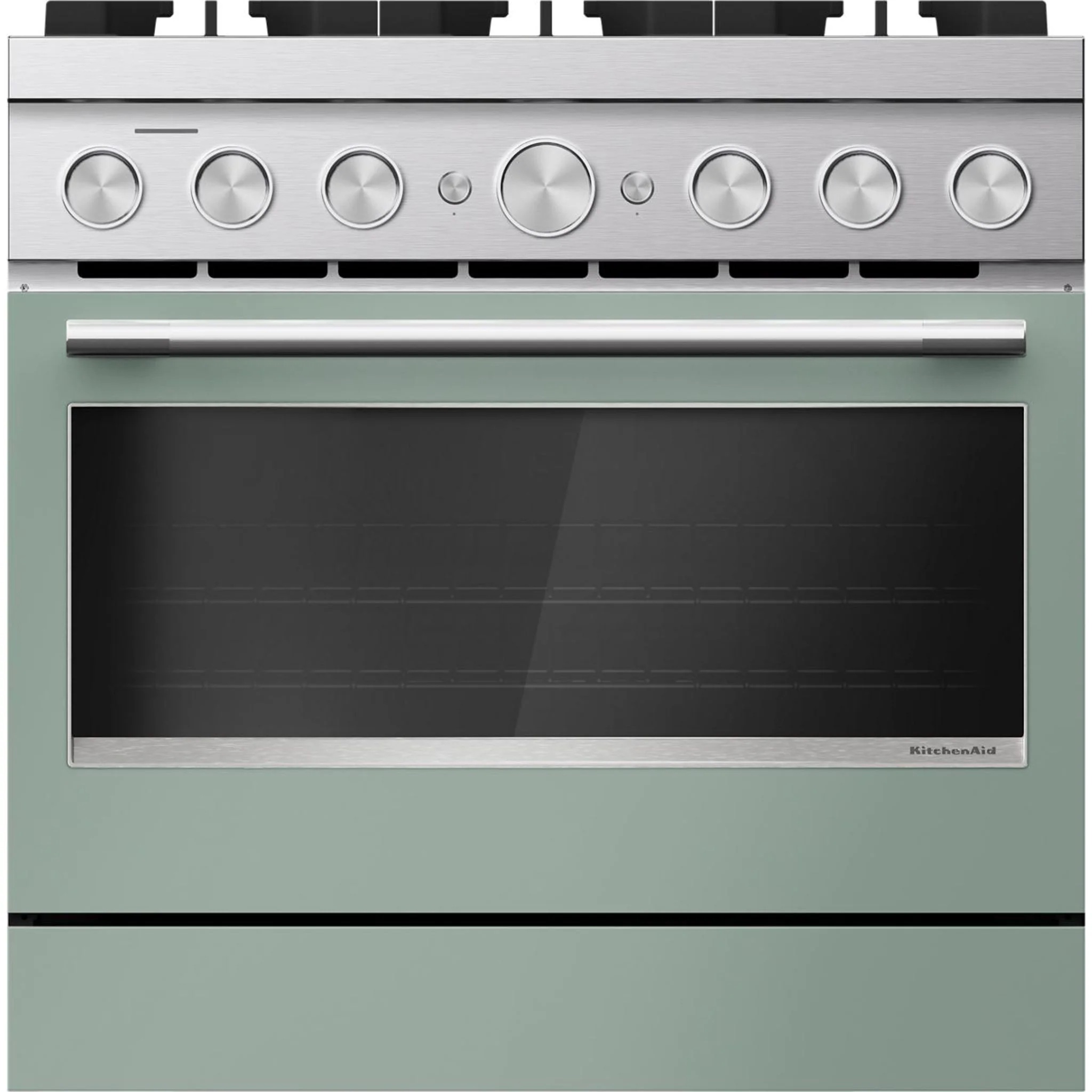 KitchenAid 36-Inch 6 Burner Commercial-Style Dual Fuel Range with No Preheat Air Fry Mode -Cardamom (KFDS936SDC)