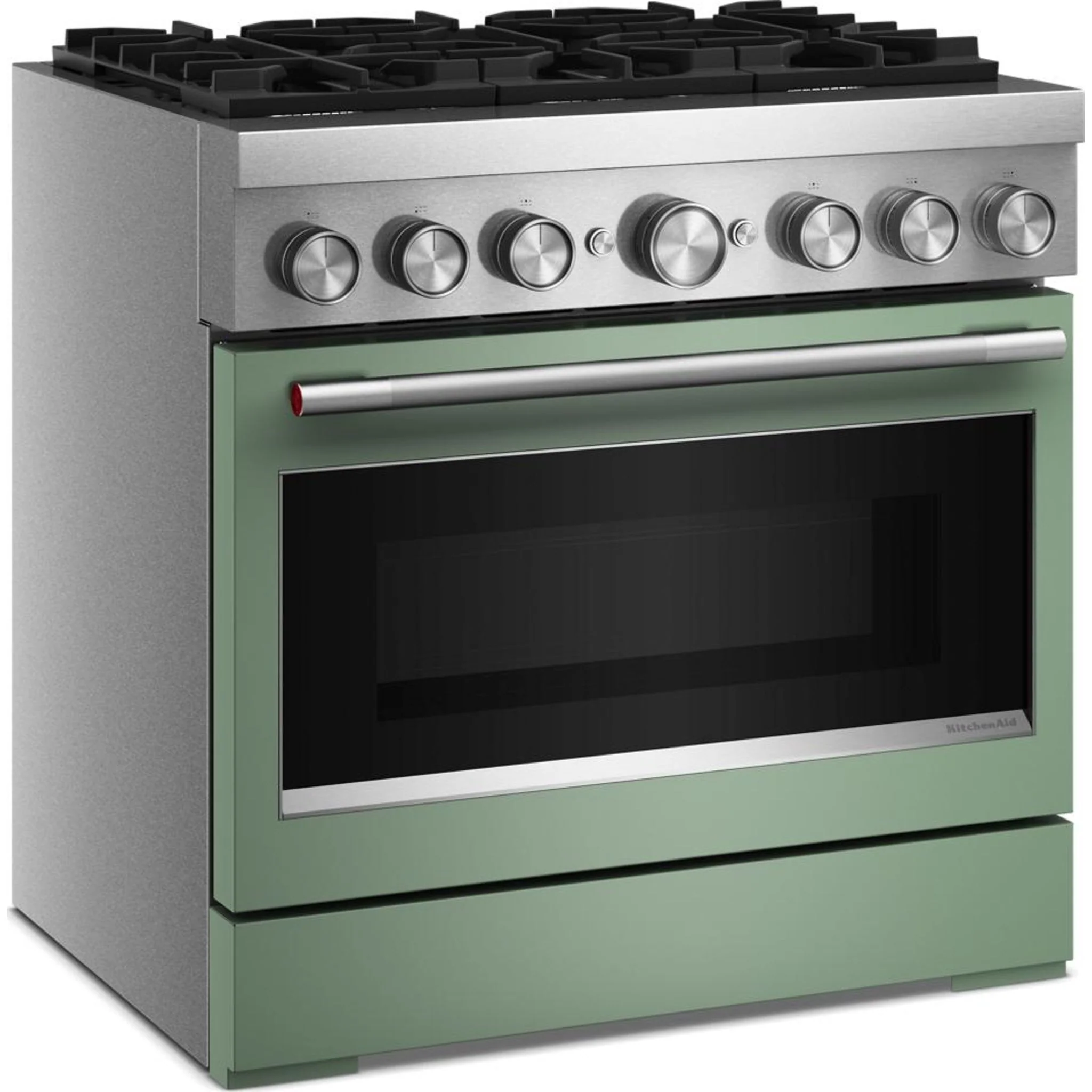 KitchenAid 36-Inch 6 Burner Commercial-Style Dual Fuel Range with No Preheat Air Fry Mode -Cardamom (KFDS936SDC) - Image 6