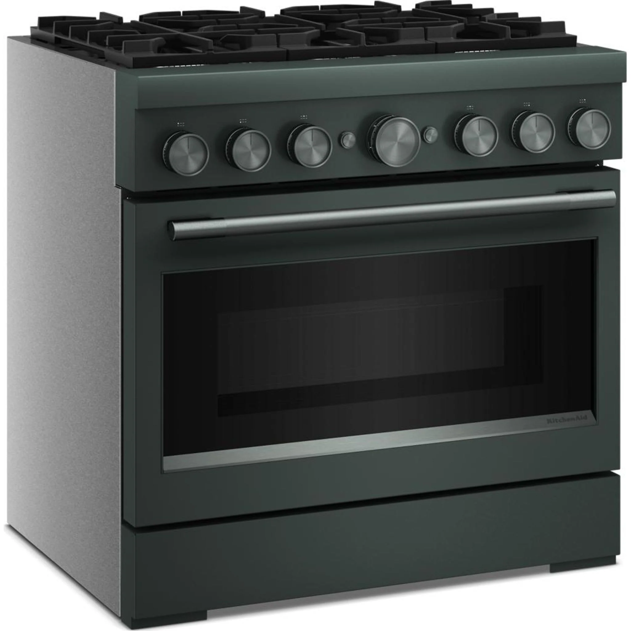KitchenAid 36-Inch 6 Burner Commercial-Style Dual Fuel Range with No Preheat Air Fry Mode -Juniper (KFDS936SJP) - Image 4