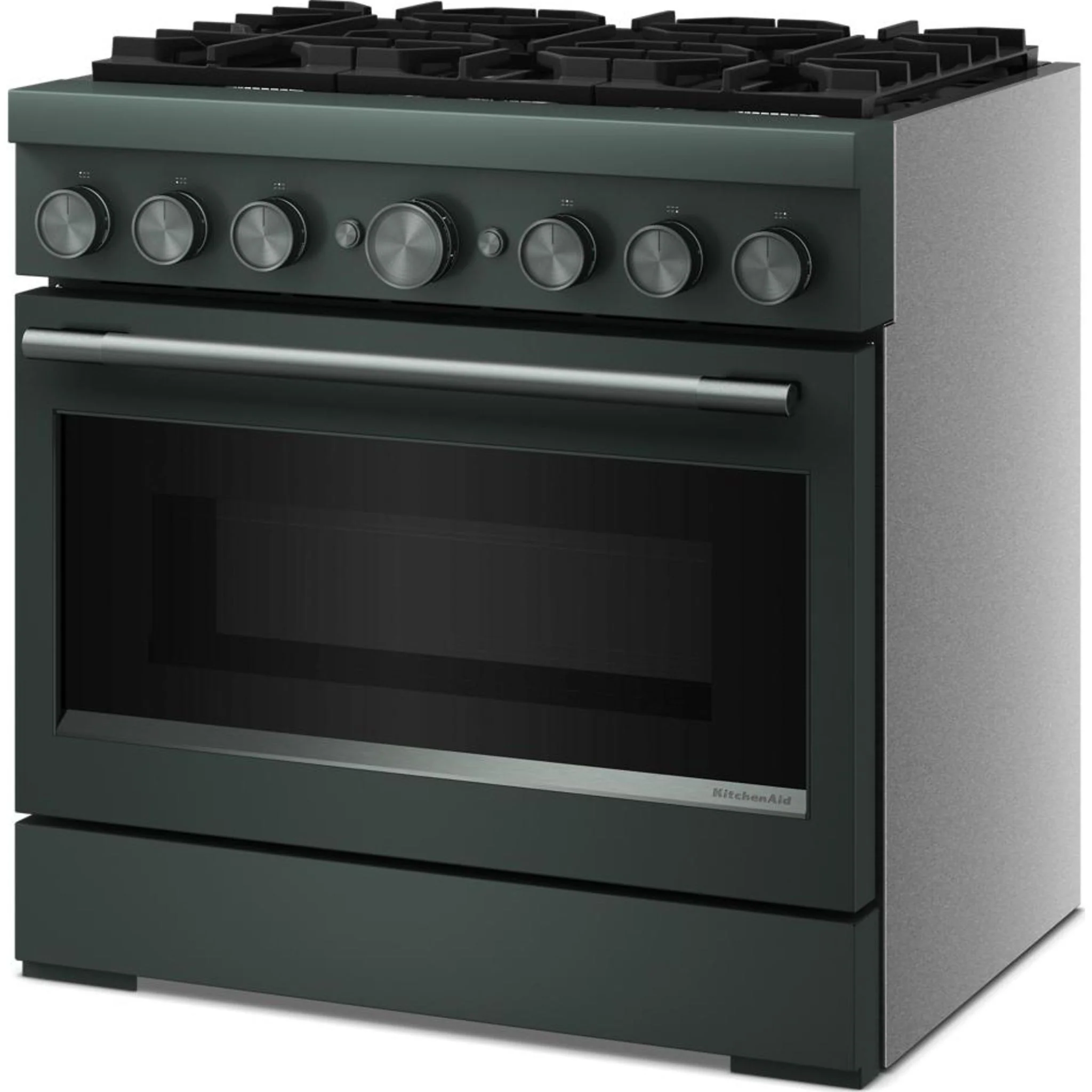 KitchenAid 36-Inch 6 Burner Commercial-Style Dual Fuel Range with No Preheat Air Fry Mode -Juniper (KFDS936SJP) - Image 7