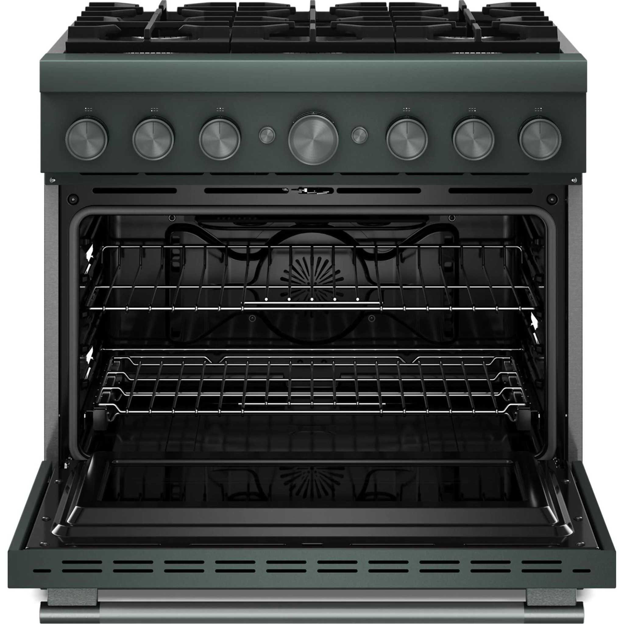 KitchenAid 36-Inch 6 Burner Commercial-Style Dual Fuel Range with No Preheat Air Fry Mode -Juniper (KFDS936SJP) - Image 9
