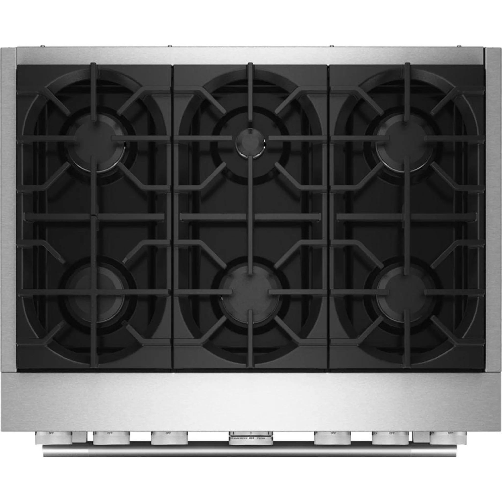 KitchenAid 36-Inch 6 Burner Commercial-Style Dual Fuel Range with No Preheat Air Fry Mode -Scorched Orange (KFDS936SSC) - Image 5