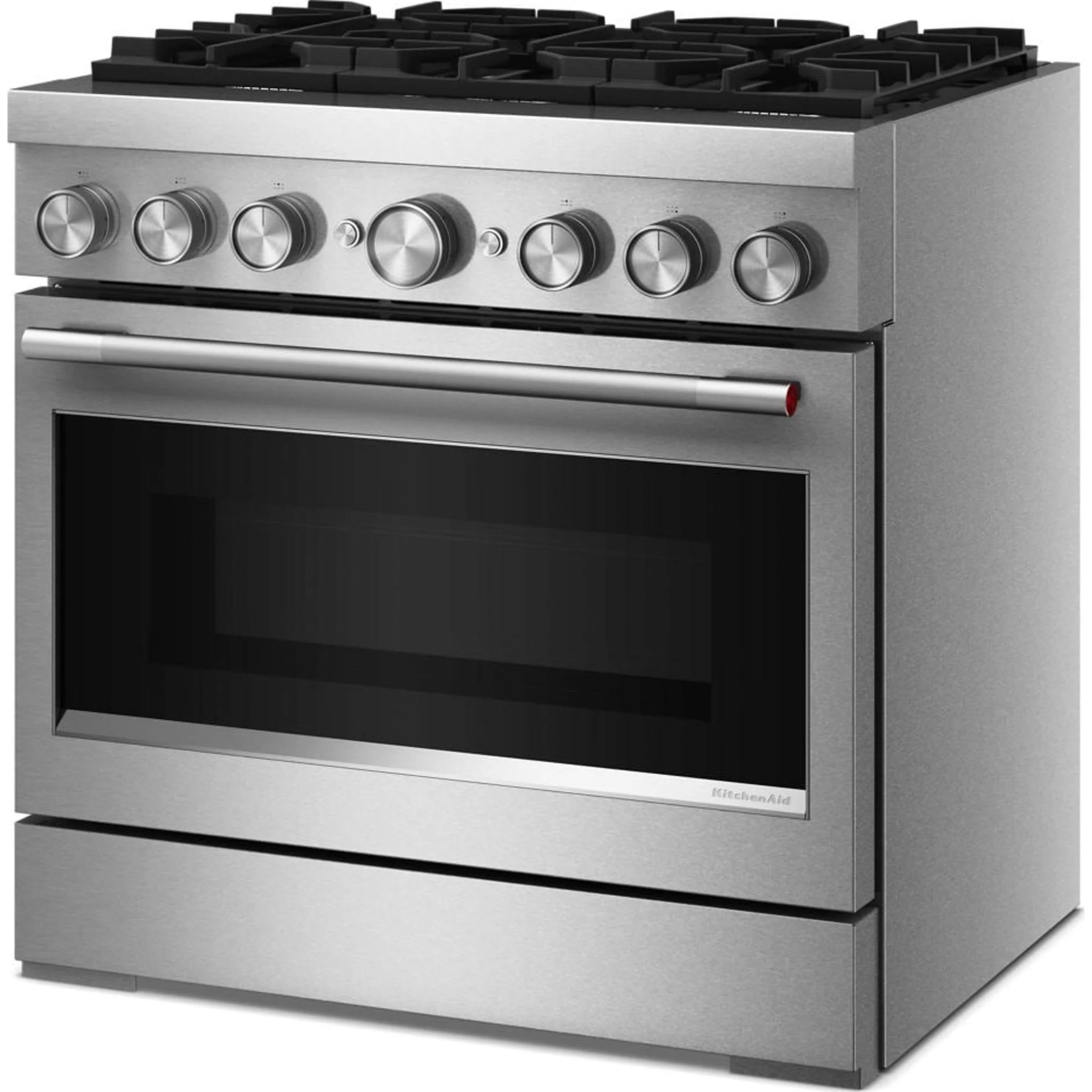 KitchenAid 36-Inch 6 Burner Commercial-Style Dual Fuel Range with No Preheat Air Fry Mode -Stainless Steel (KFDS936SSS) - Image 10