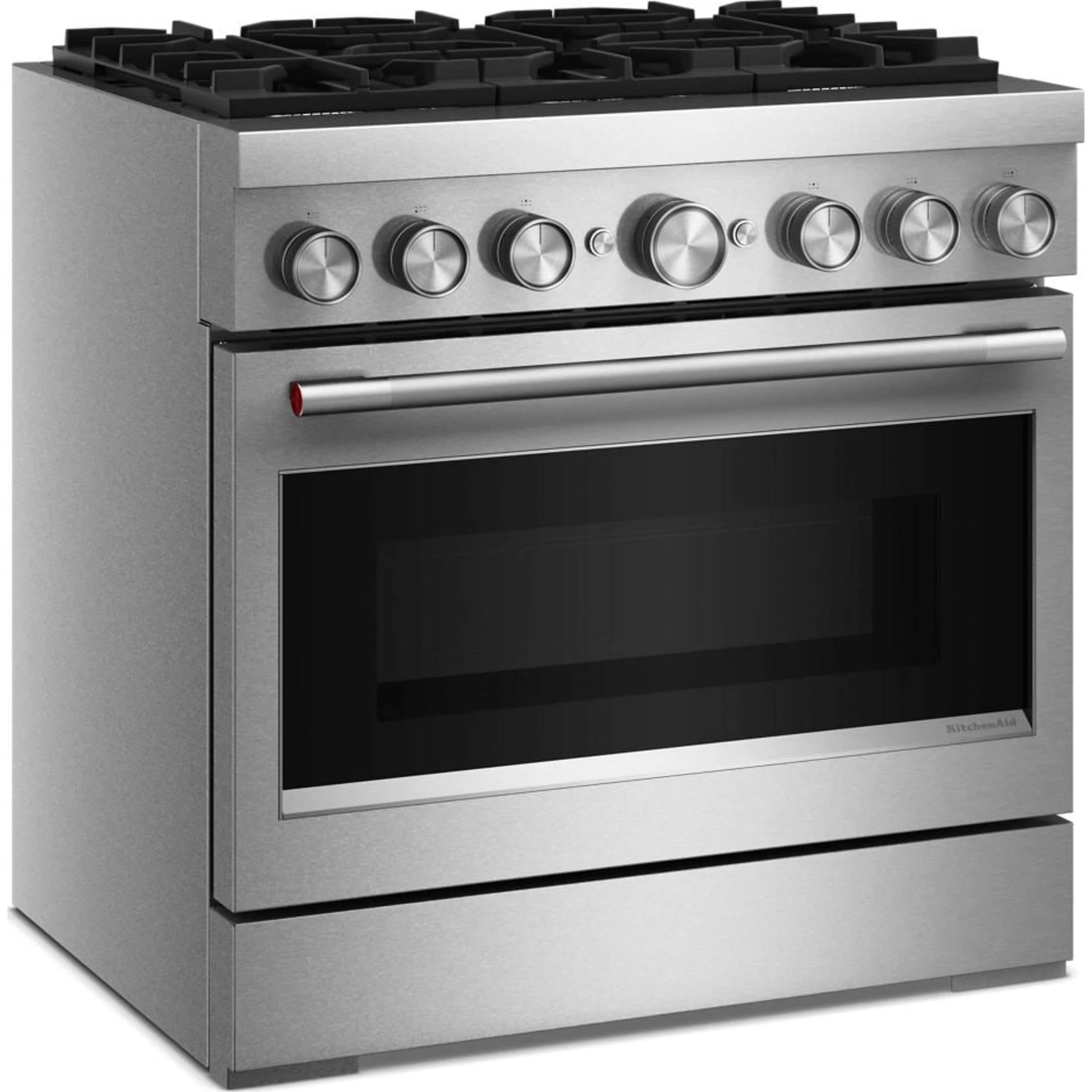 KitchenAid 36-Inch 6 Burner Commercial-Style Dual Fuel Range with No Preheat Air Fry Mode -Stainless Steel (KFDS936SSS) - Image 6