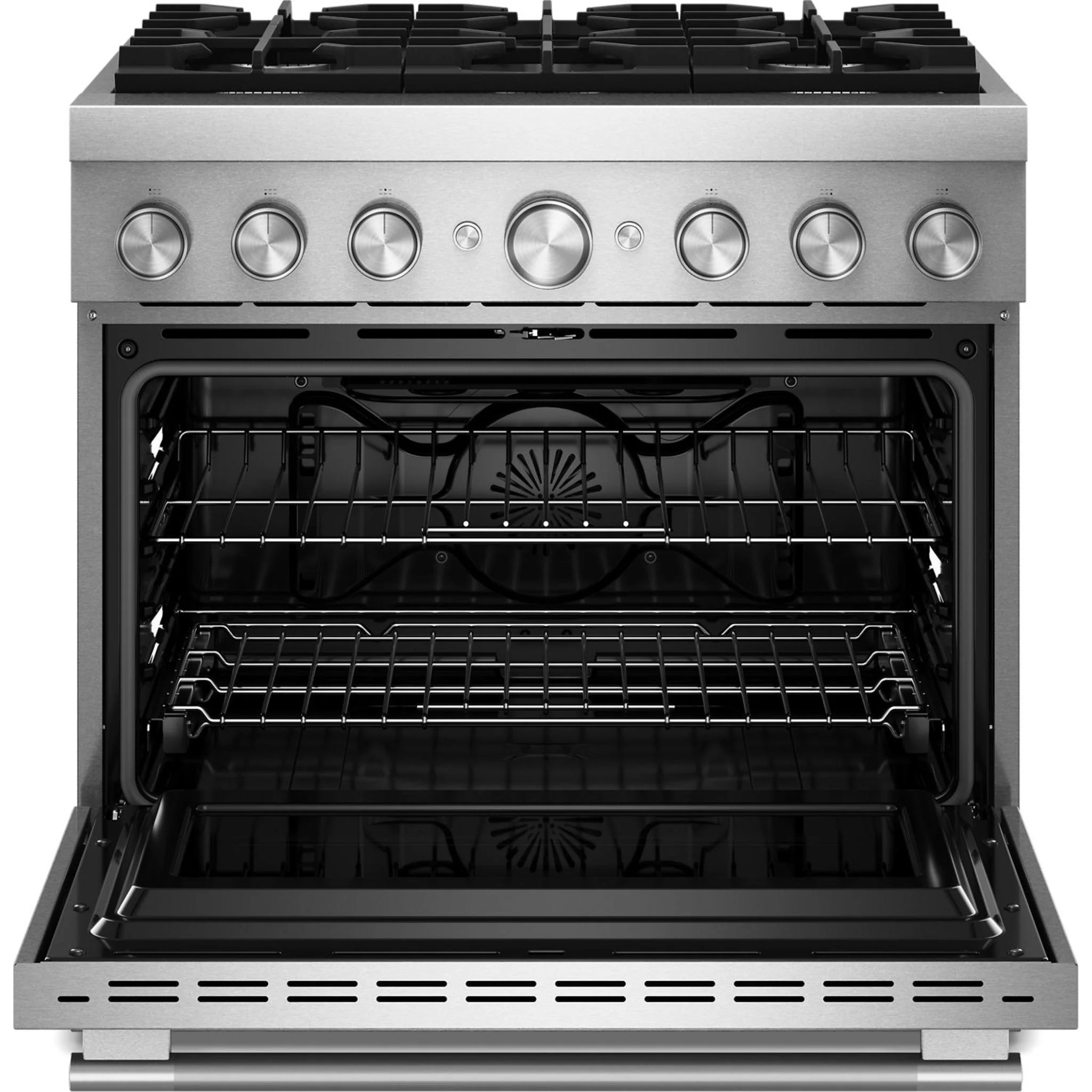 KitchenAid 36-Inch 6 Burner Commercial-Style Dual Fuel Range with No Preheat Air Fry Mode -Stainless Steel (KFDS936SSS) - Image 7