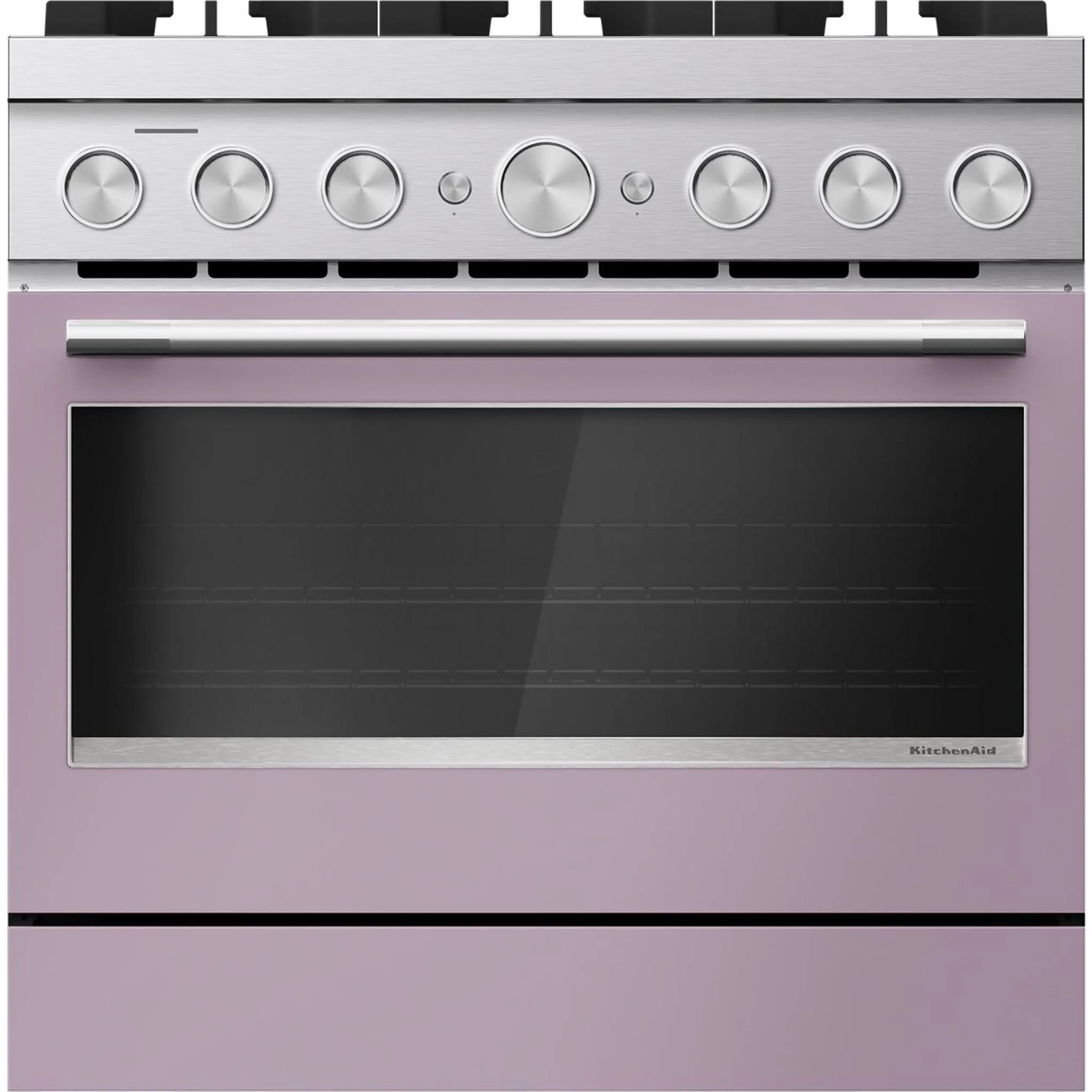 KitchenAid 36-Inch 6 Burner Commercial-Style Dual Fuel Range with No Preheat Air Fry Mode -Wildflower (KFDS936SWF)