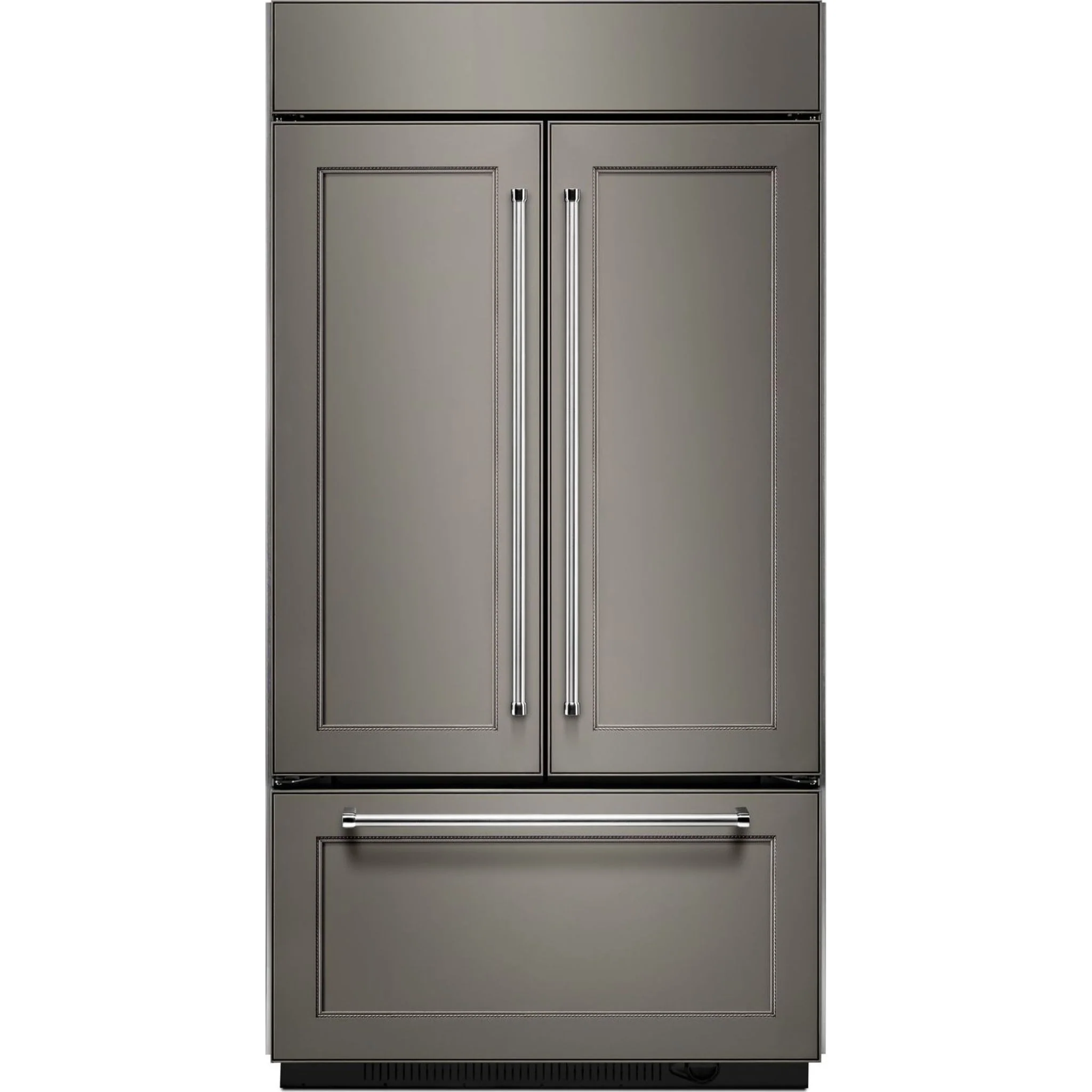 KitchenAid 24.2 cu.ft. 42" Width Built-In Panel Ready French Door Refrigerator with Platinum Interior Design - Panel Ready (KBFN502EPA) - Image 4