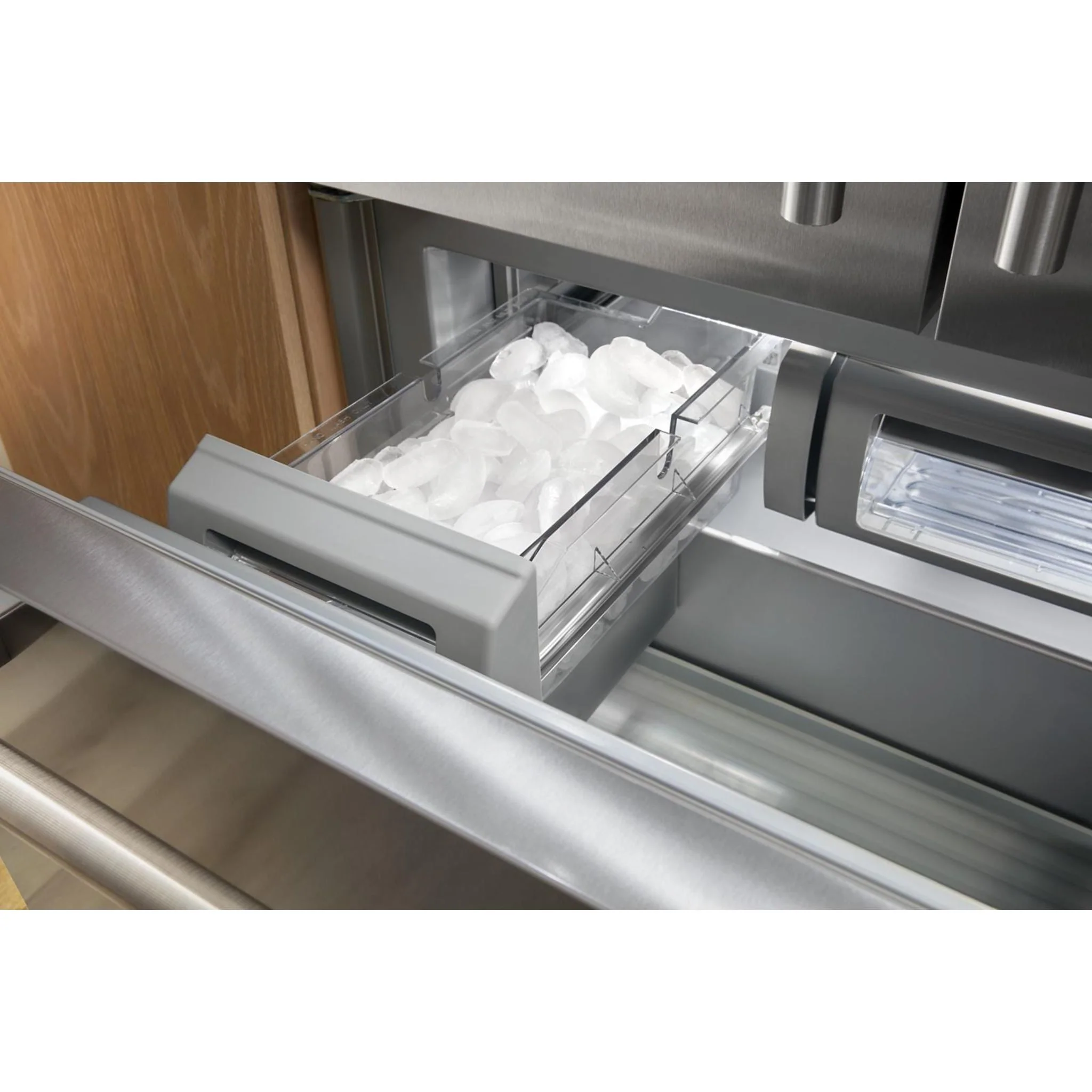 KitchenAid 20.8 Cu. Ft. 36" Built-In French Door Bottom Mount Refrigerator with Platinum Interior - Black Ore (KBFN536SBE) - Image 12