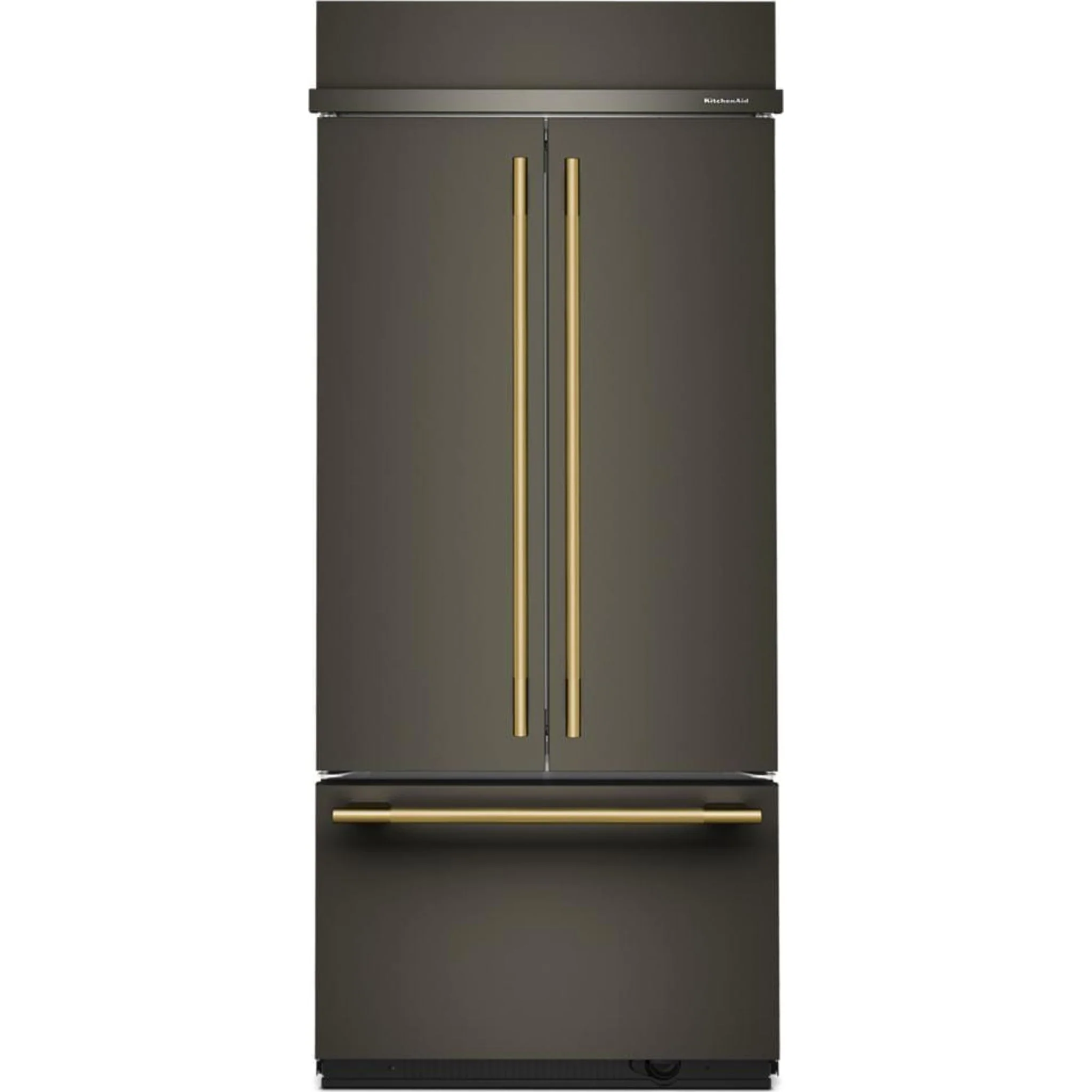 KitchenAid 20.8 Cu. Ft. 36" Built-In French Door Bottom Mount Refrigerator with Platinum Interior - Black Ore (KBFN536SBE) - Image 19