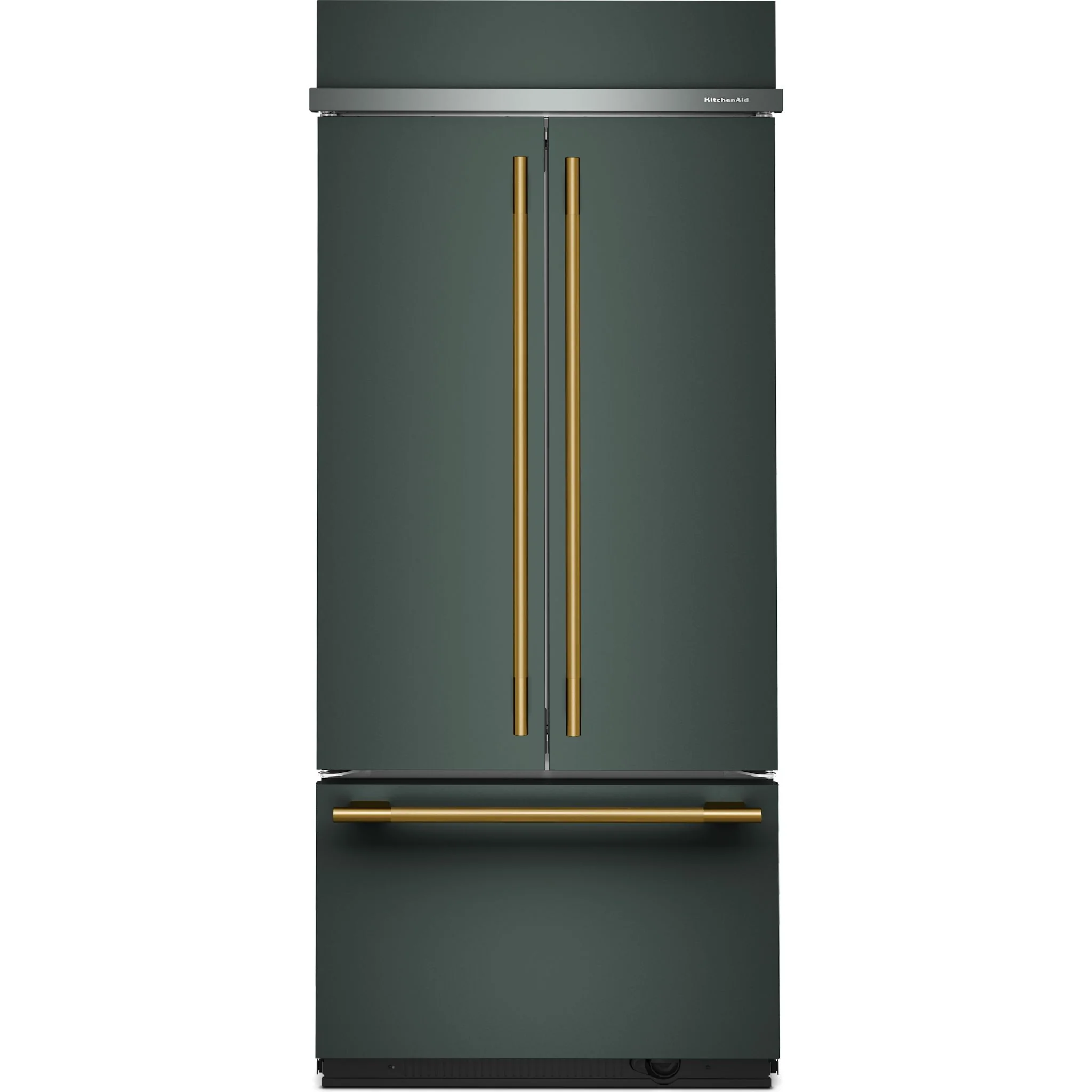 KitchenAid 20.8 Cu. Ft. 36" Built-In French Door Bottom Mount Refrigerator with Platinum Interior - Juniper (KBFN536SJP) - Image 2