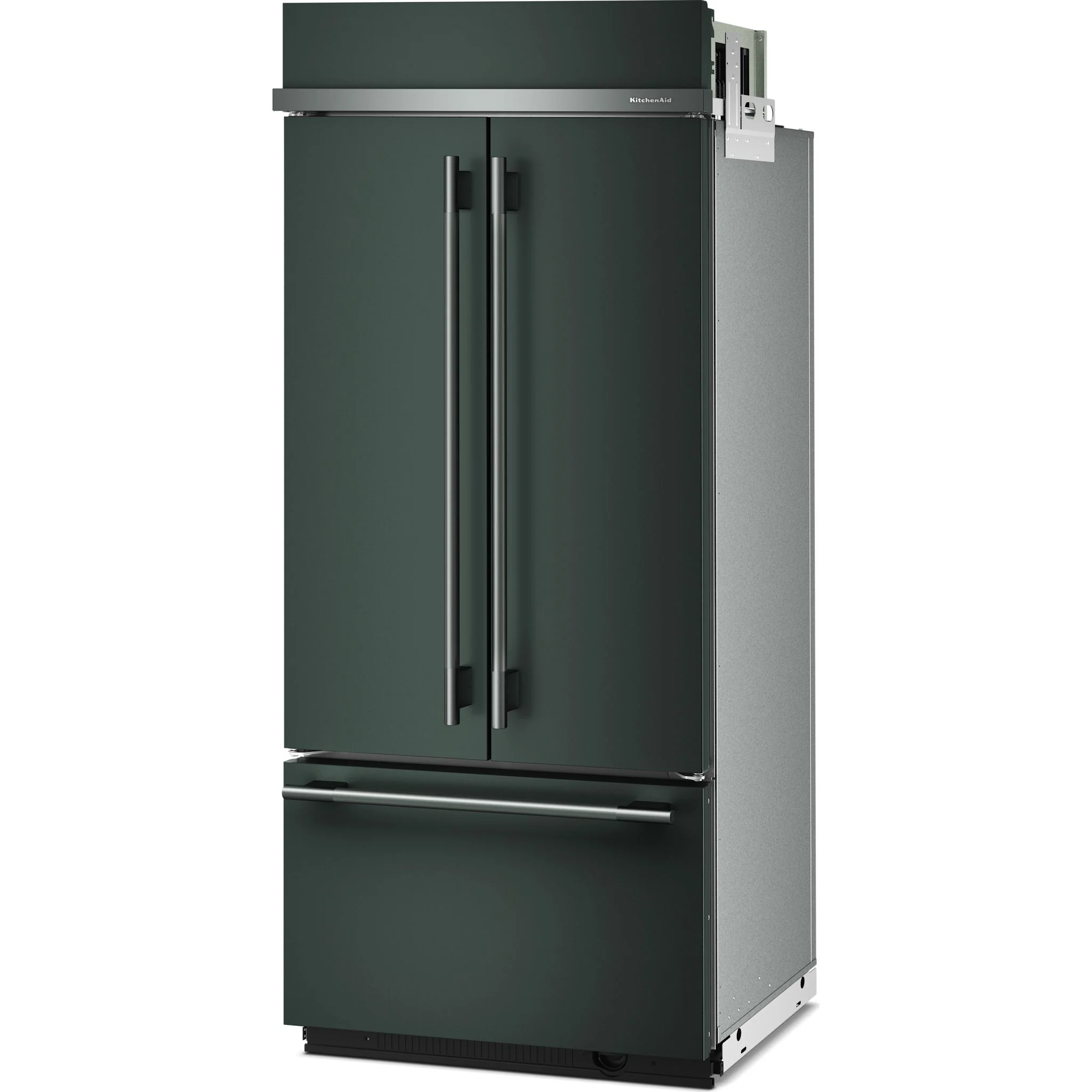 KitchenAid 20.8 Cu. Ft. 36" Built-In French Door Bottom Mount Refrigerator with Platinum Interior - Juniper (KBFN536SJP) - Image 4