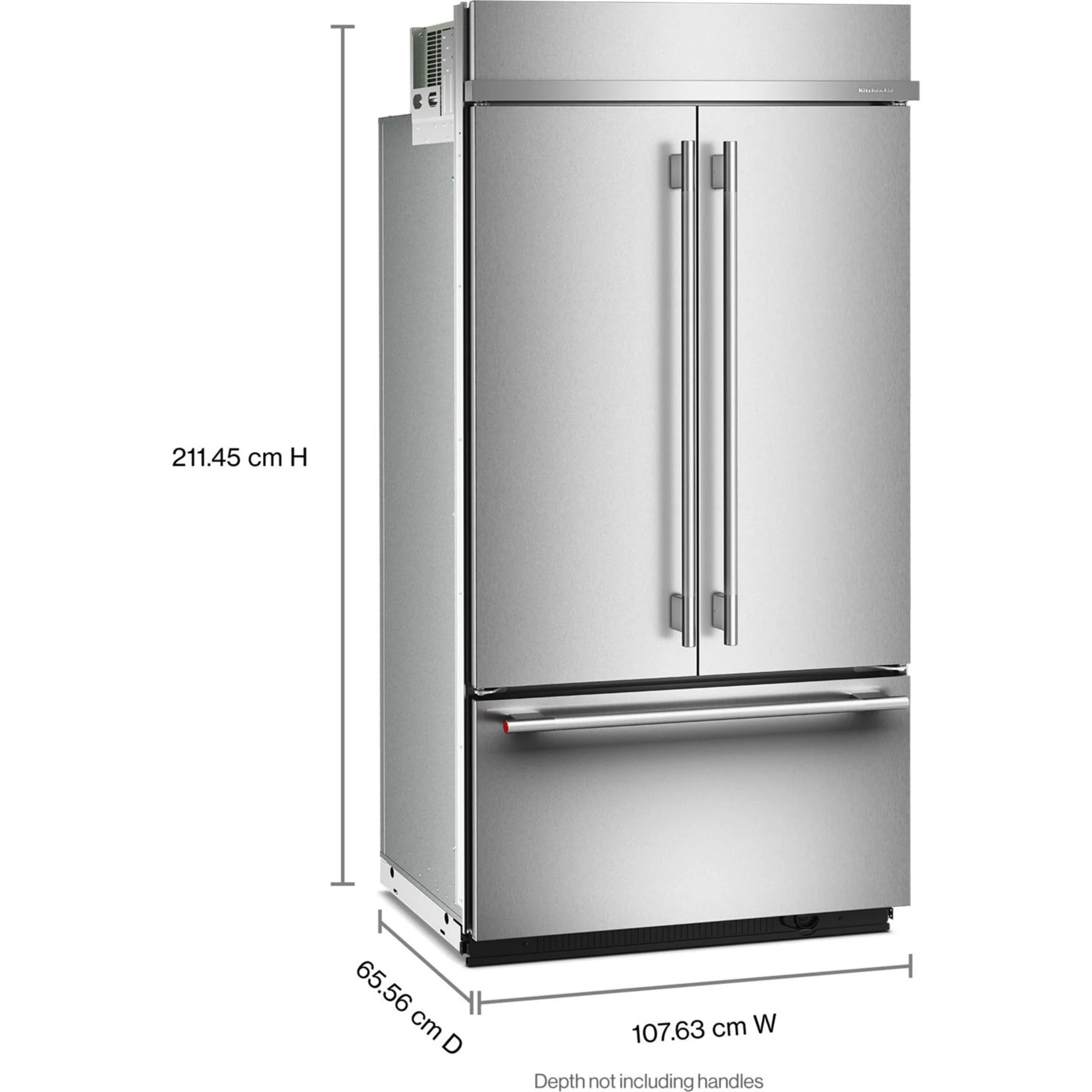 KitchenAid 24.2 Cu. Ft. 42" Built-In French Door Bottom Mount Refrigerator with Platinum Interior - PrintShield Stainless Steel (KBFN542SPS) - Image 15