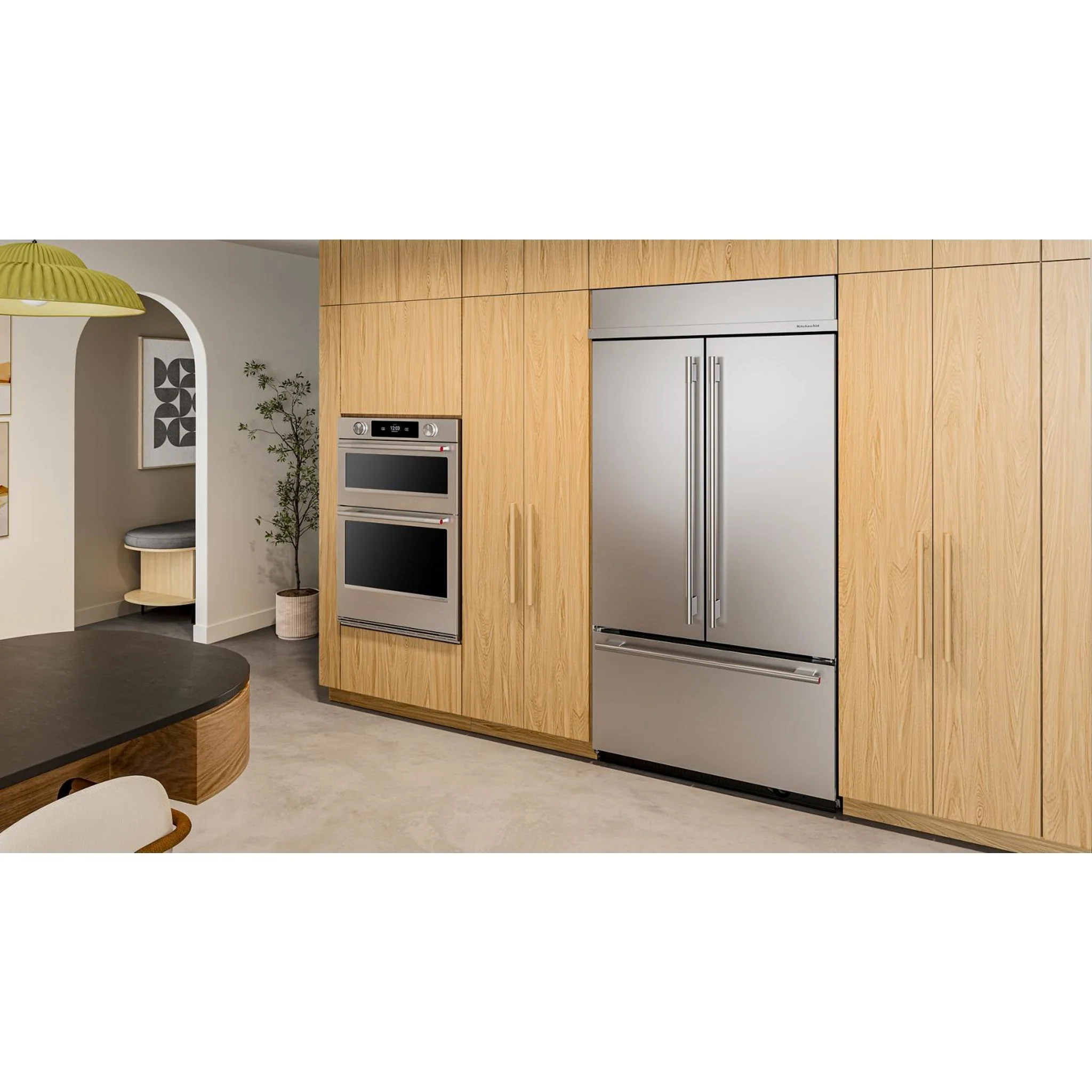 KitchenAid 24.2 Cu. Ft. 42" Built-In French Door Bottom Mount Refrigerator with Platinum Interior - PrintShield Stainless Steel (KBFN542SPS) - Image 18