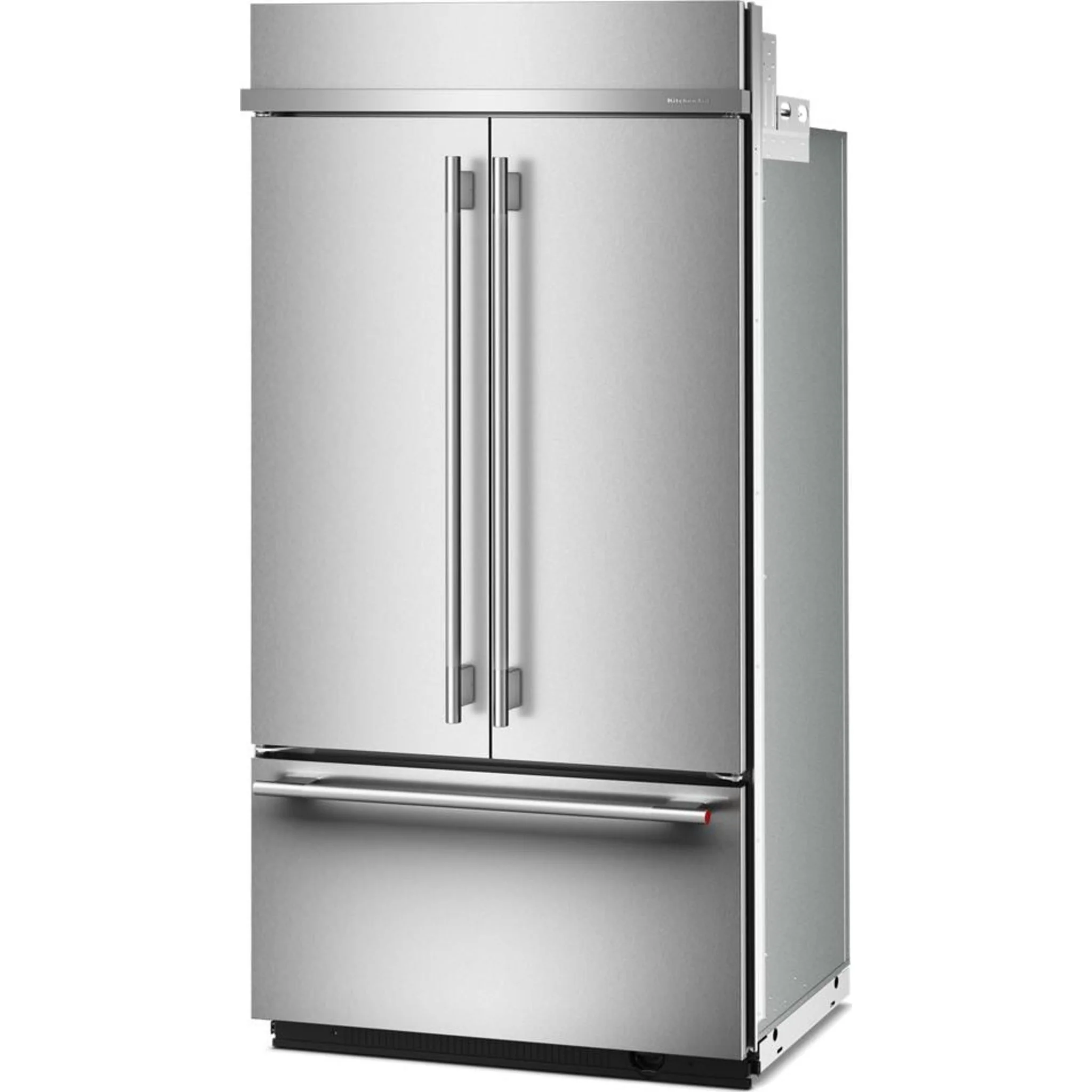KitchenAid 24.2 Cu. Ft. 42" Built-In French Door Bottom Mount Refrigerator with Platinum Interior - PrintShield Stainless Steel (KBFN542SPS) - Image 4