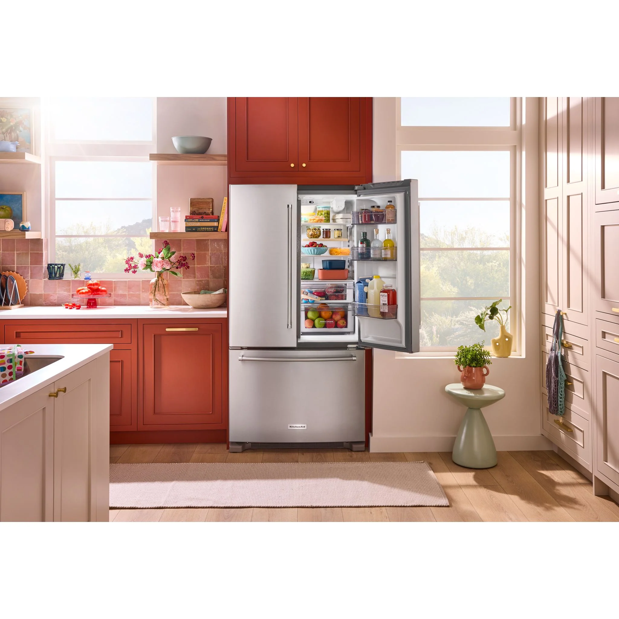 KitchenAid 20 cu. ft. 36-Inch Width Counter-Depth French Door Refrigerator with Interior Dispense -Fingerprint Resistant Stainless Steel (KRFC136RPS) - Image 13