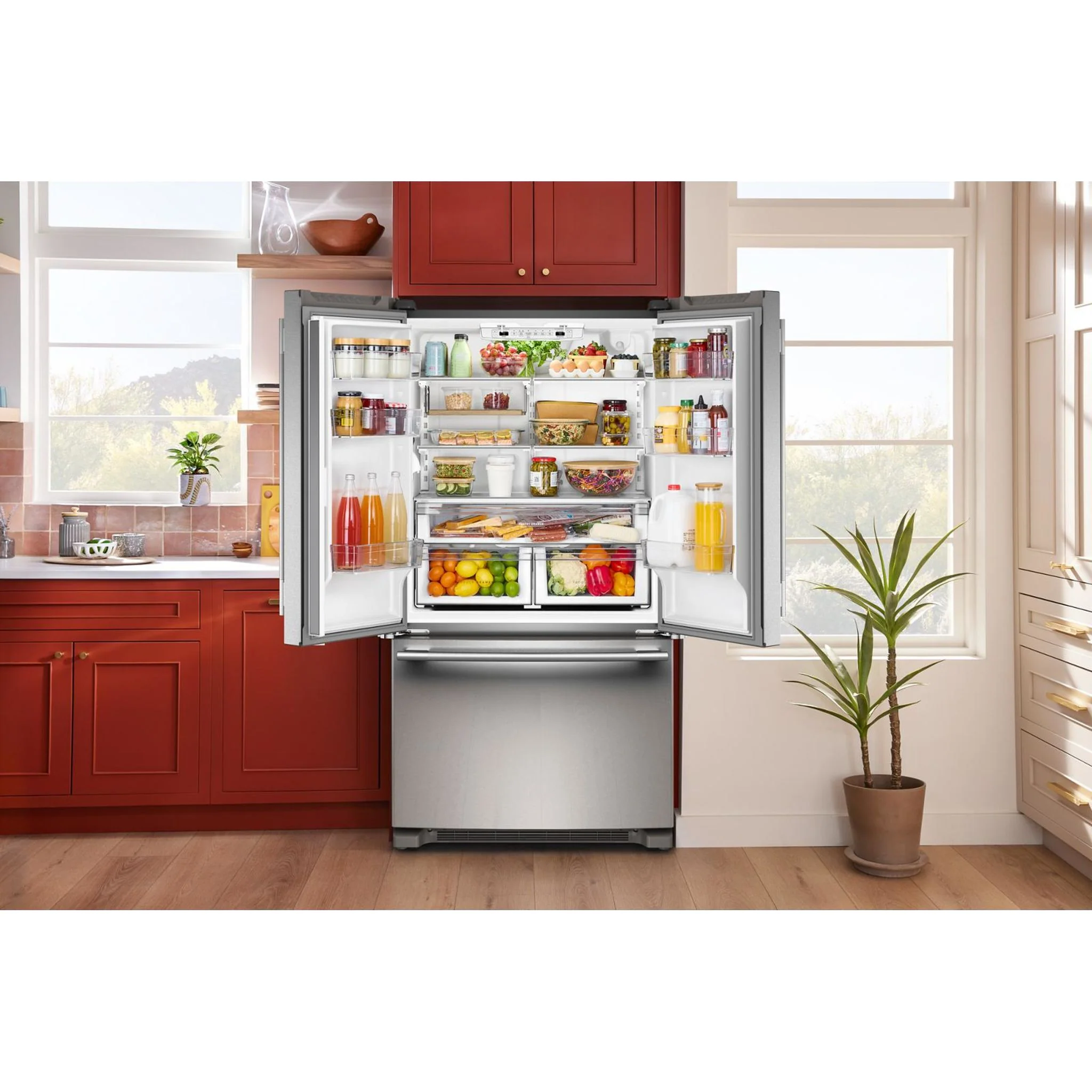 KitchenAid 20 Cu. Ft. 36-Inch Counter-Depth French Door Refrigerator with Internal Water Dispenser -PrintShield Stainless (KRFC136SPS) - Image 17