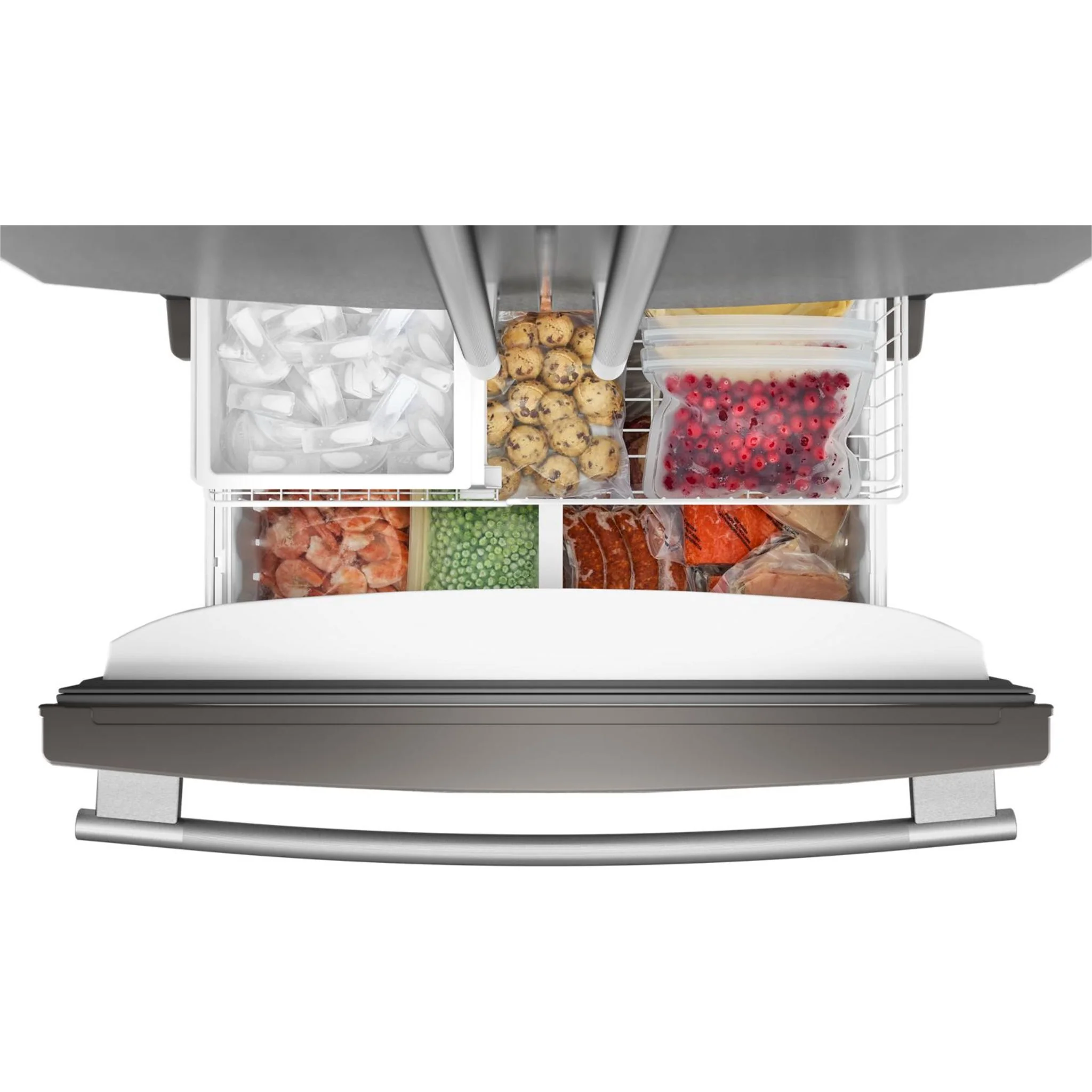 KitchenAid 20 Cu. Ft. 36-Inch Counter-Depth French Door Refrigerator with Internal Water Dispenser -PrintShield Stainless (KRFC136SPS) - Image 4