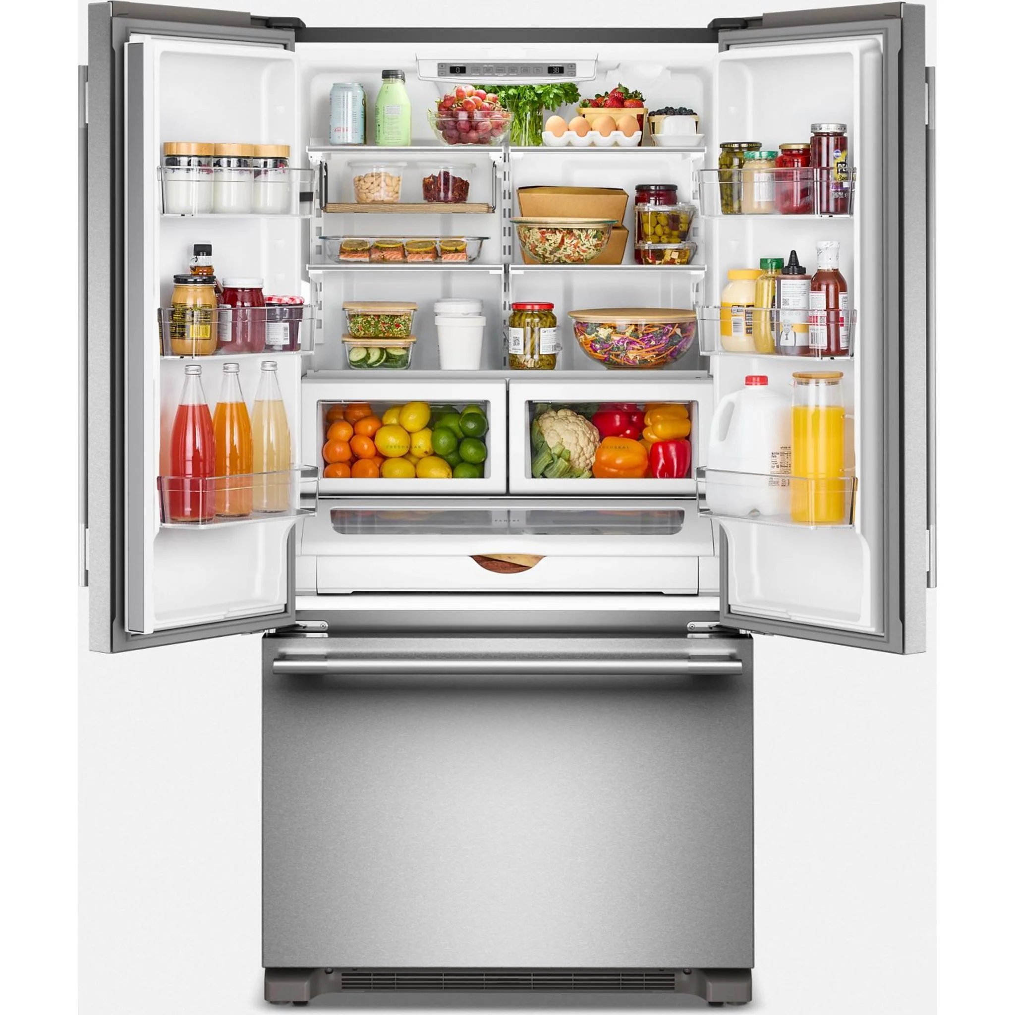 KitchenAid 22 Cu. Ft. 36-Inch Counter-Depth French Door Refrigerator with Internal Water Dispenser -PrintShield Stainless (KRFC136TPS) - Image 5