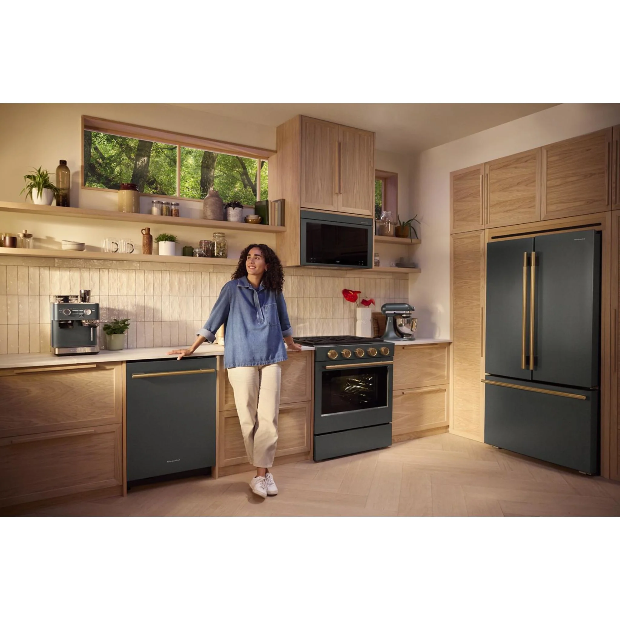 KitchenAid 24 cu. ft. 36-Inch Width Counter-Depth French Door Refrigerator with Interior Dispense -Juniper (KRFC236SJP) - Image 18