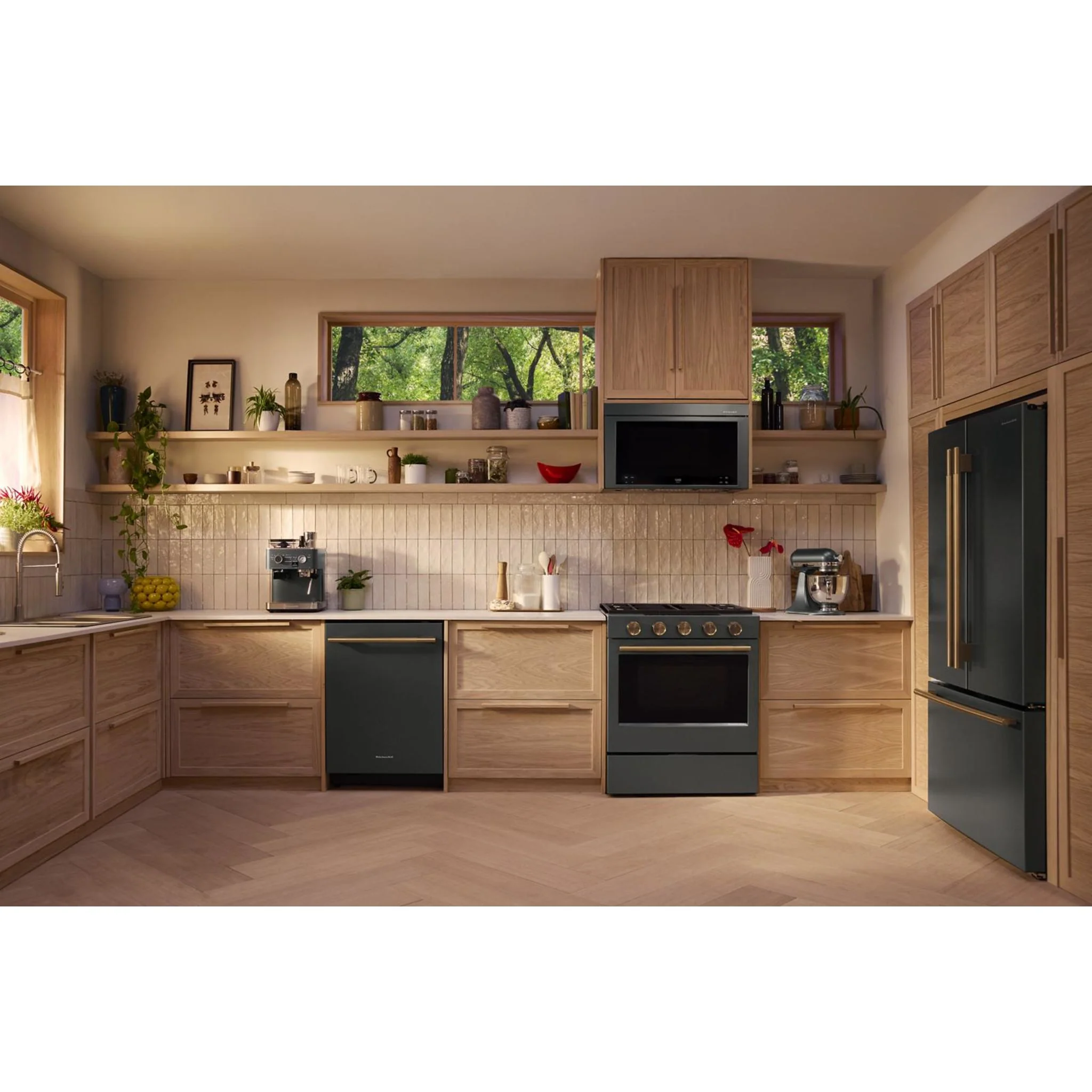 KitchenAid 24 cu. ft. 36-Inch Width Counter-Depth French Door Refrigerator with Interior Dispense -Juniper (KRFC236SJP) - Image 6