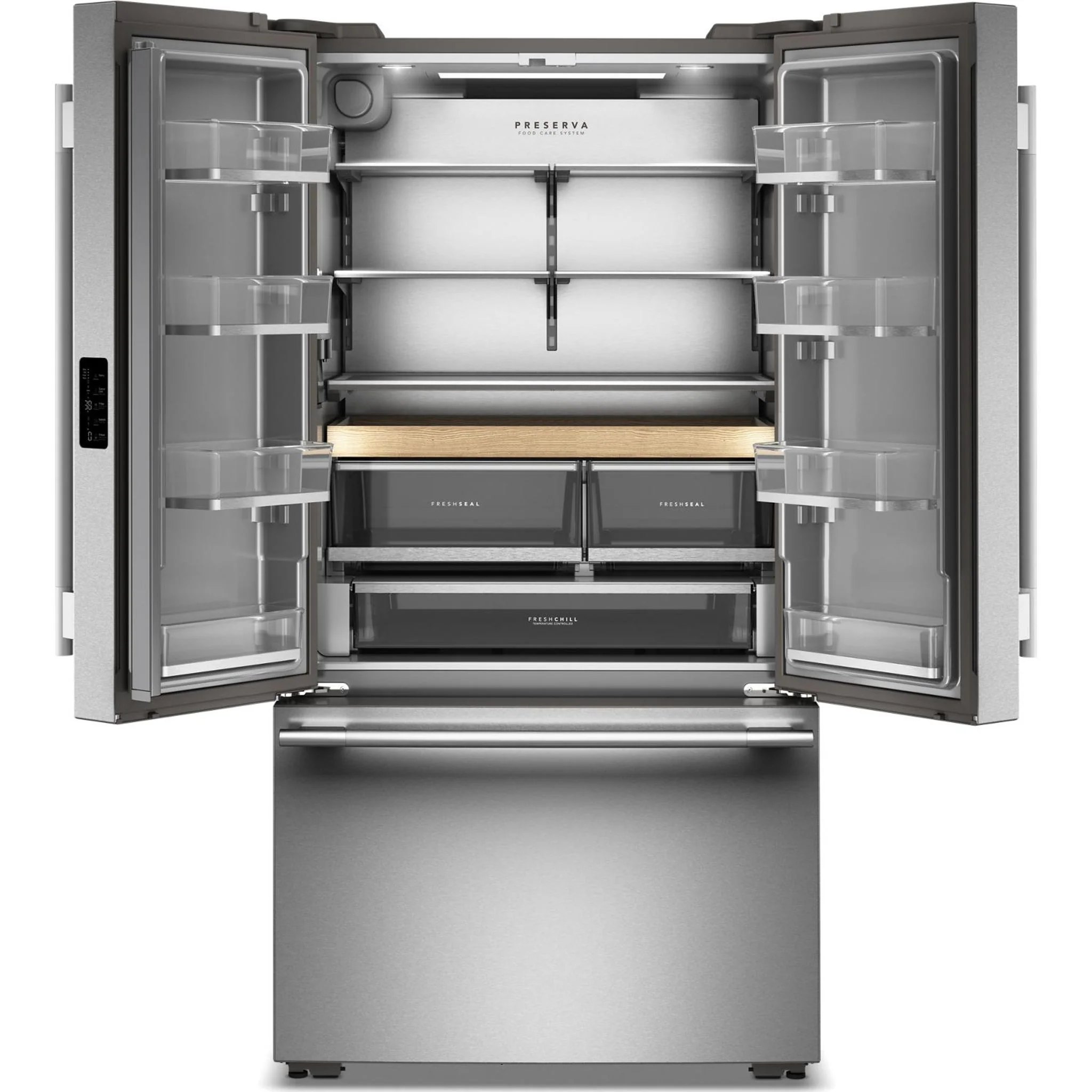 KitchenAid 24 cu. ft. 36-Inch Width Counter-Depth French Door Refrigerator with Interior Dispense -PrintShield Stainless (KRFC236SPS) - Image 3